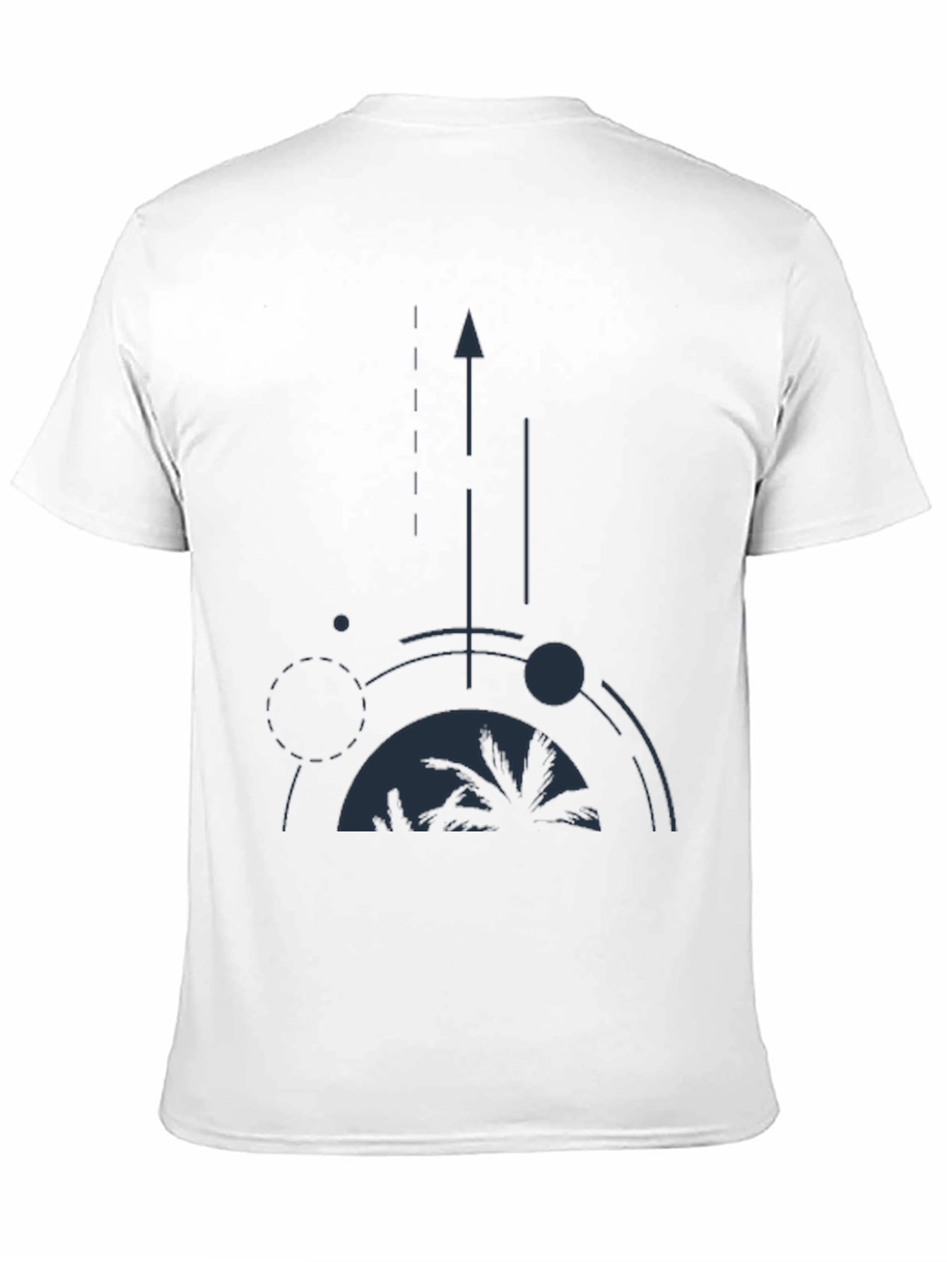 Abstract Palm Tree Graphic Tee