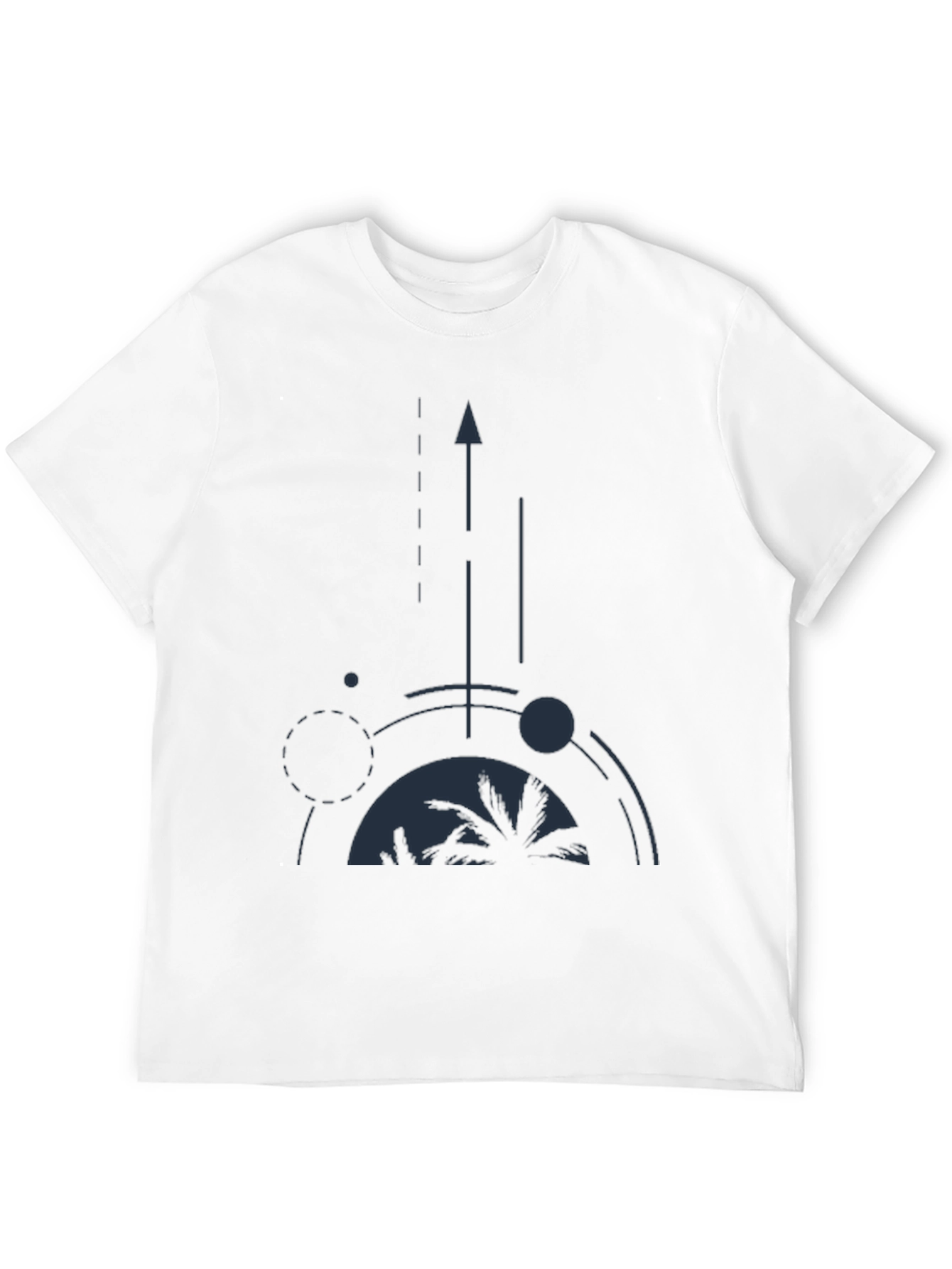 Abstract Palm Tree Graphic Tee