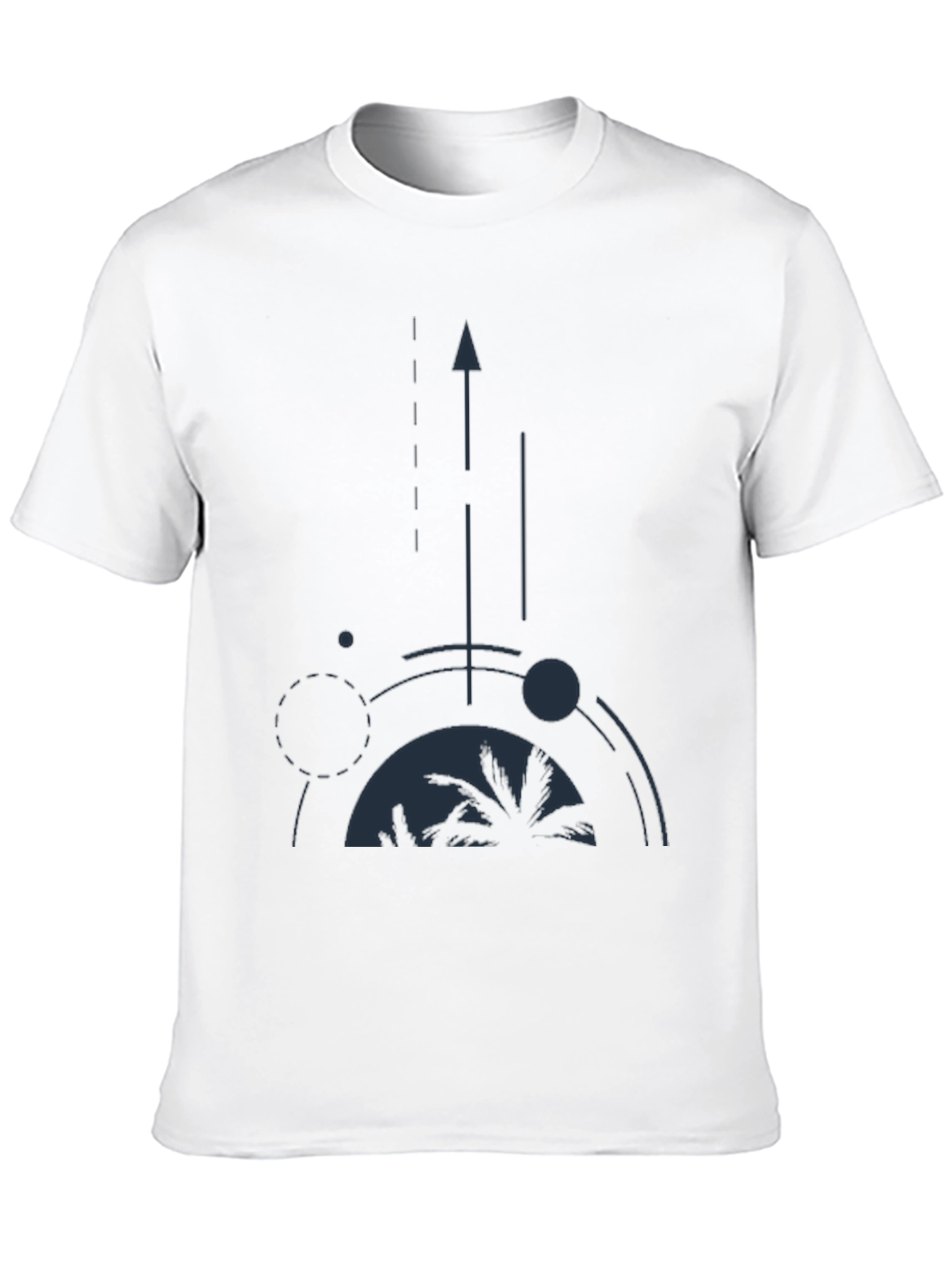 Abstract Palm Tree Graphic Tee