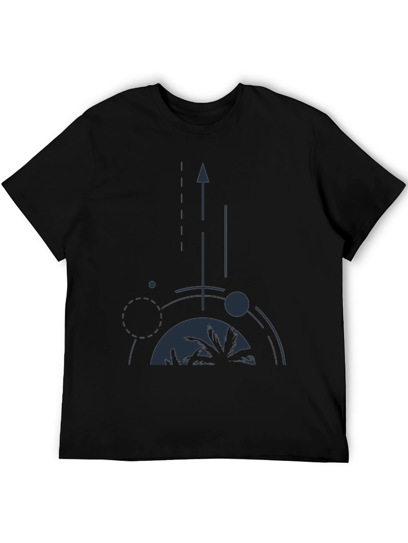Abstract Palm Tree Graphic Tee