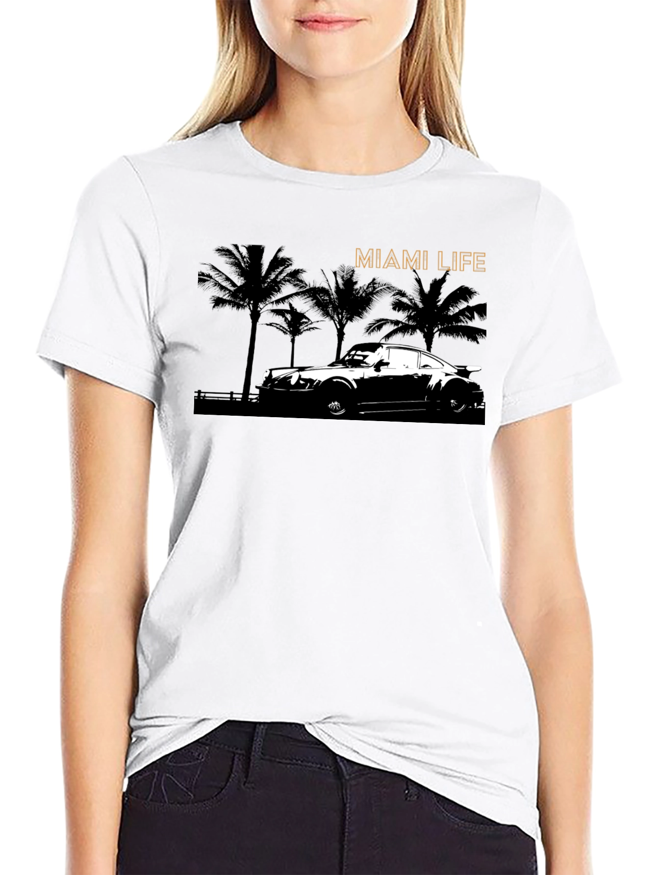 Miami Life T-Shirt - Classic Car Graphic Tee