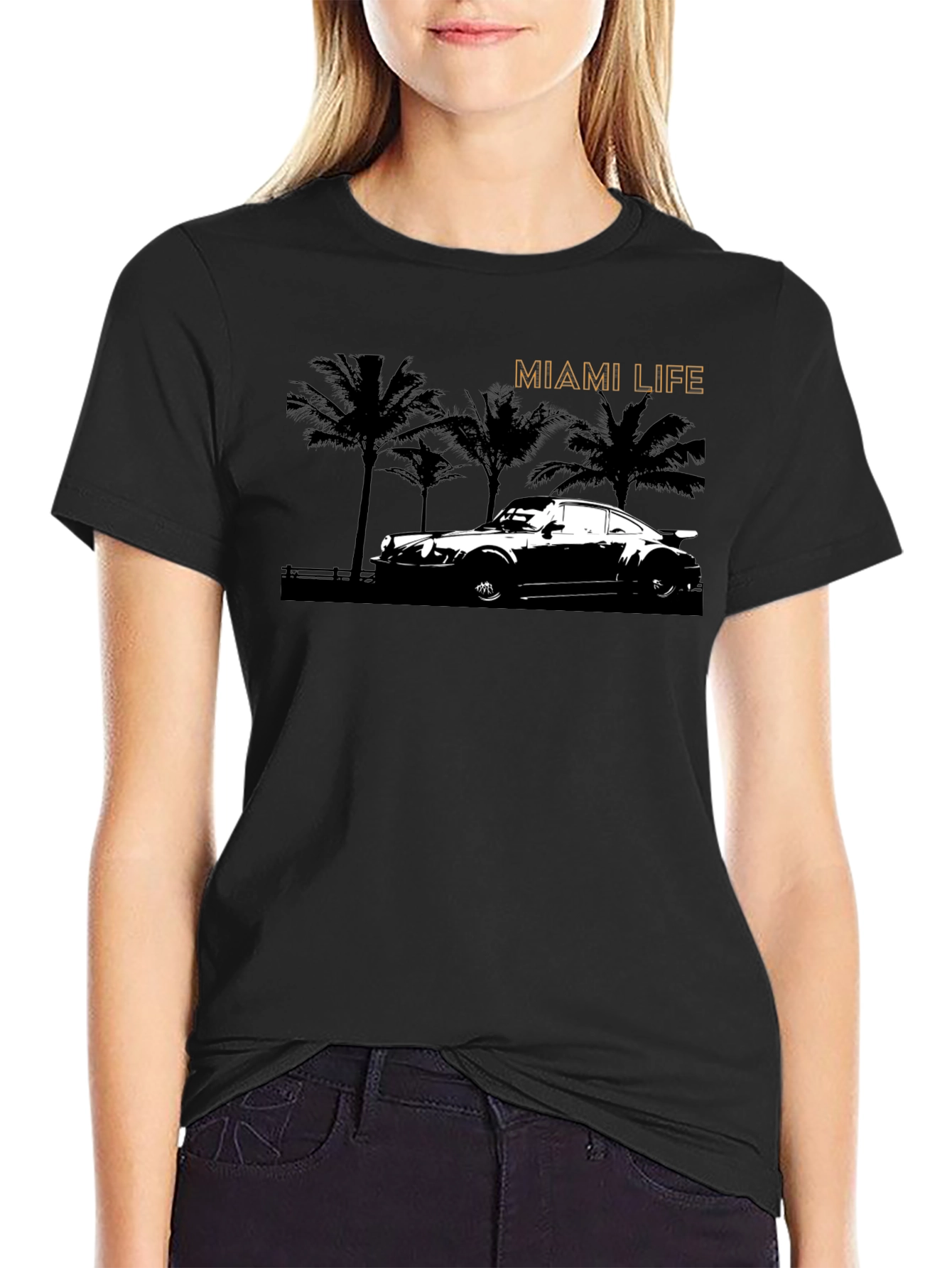 Miami Life T-Shirt - Classic Car Graphic Tee