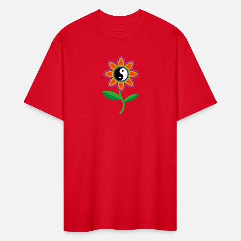 Abstract yin yang flower