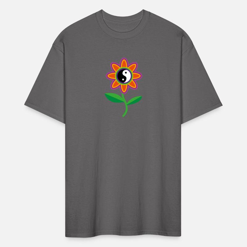 Abstract yin yang flower