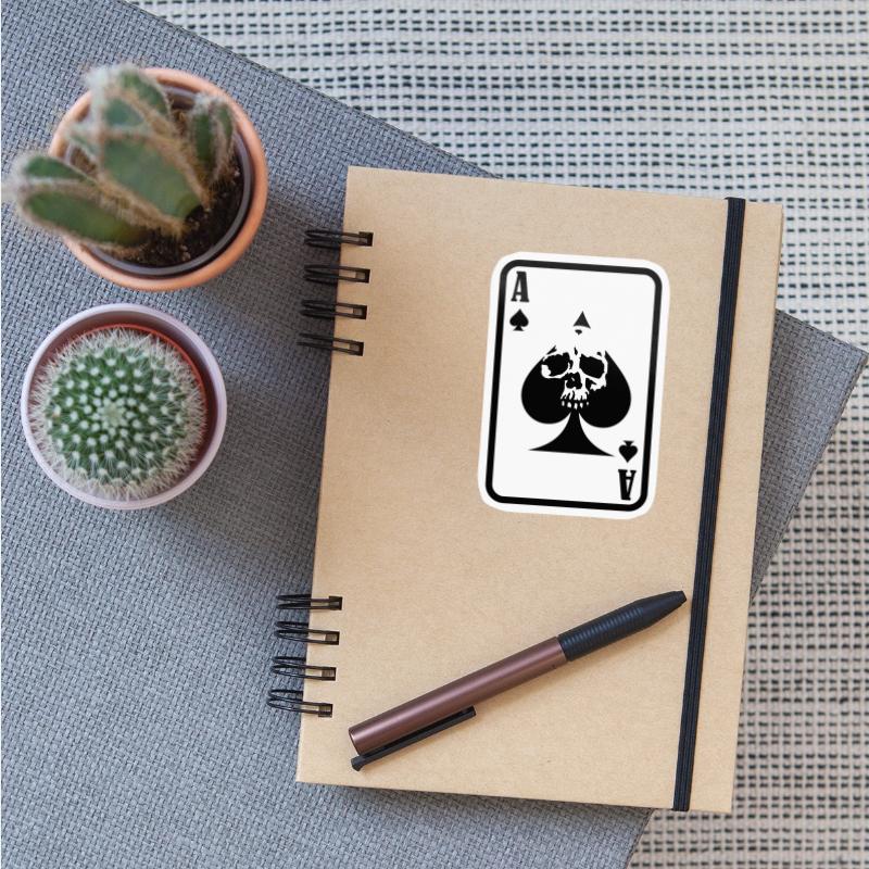 ACE OF SPADE SKULL CARD