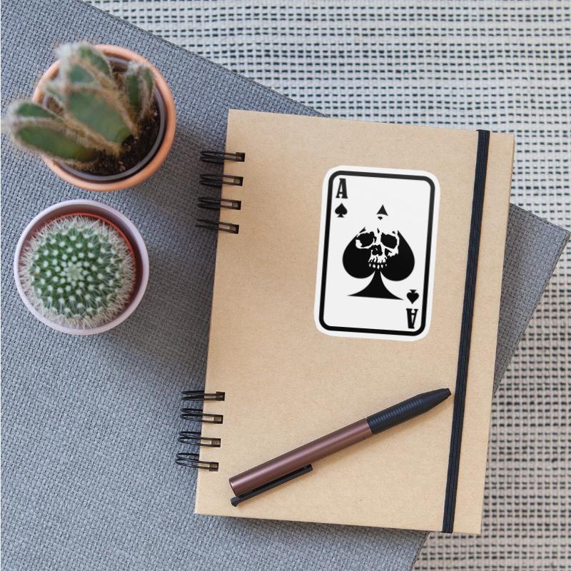 ACE OF SPADE SKULL CARD