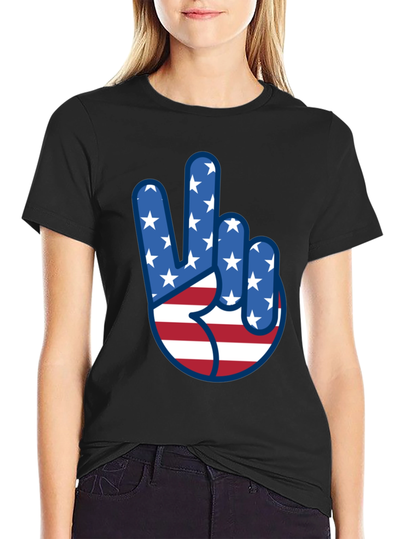 Patriotic Peace Sign T-Shirt