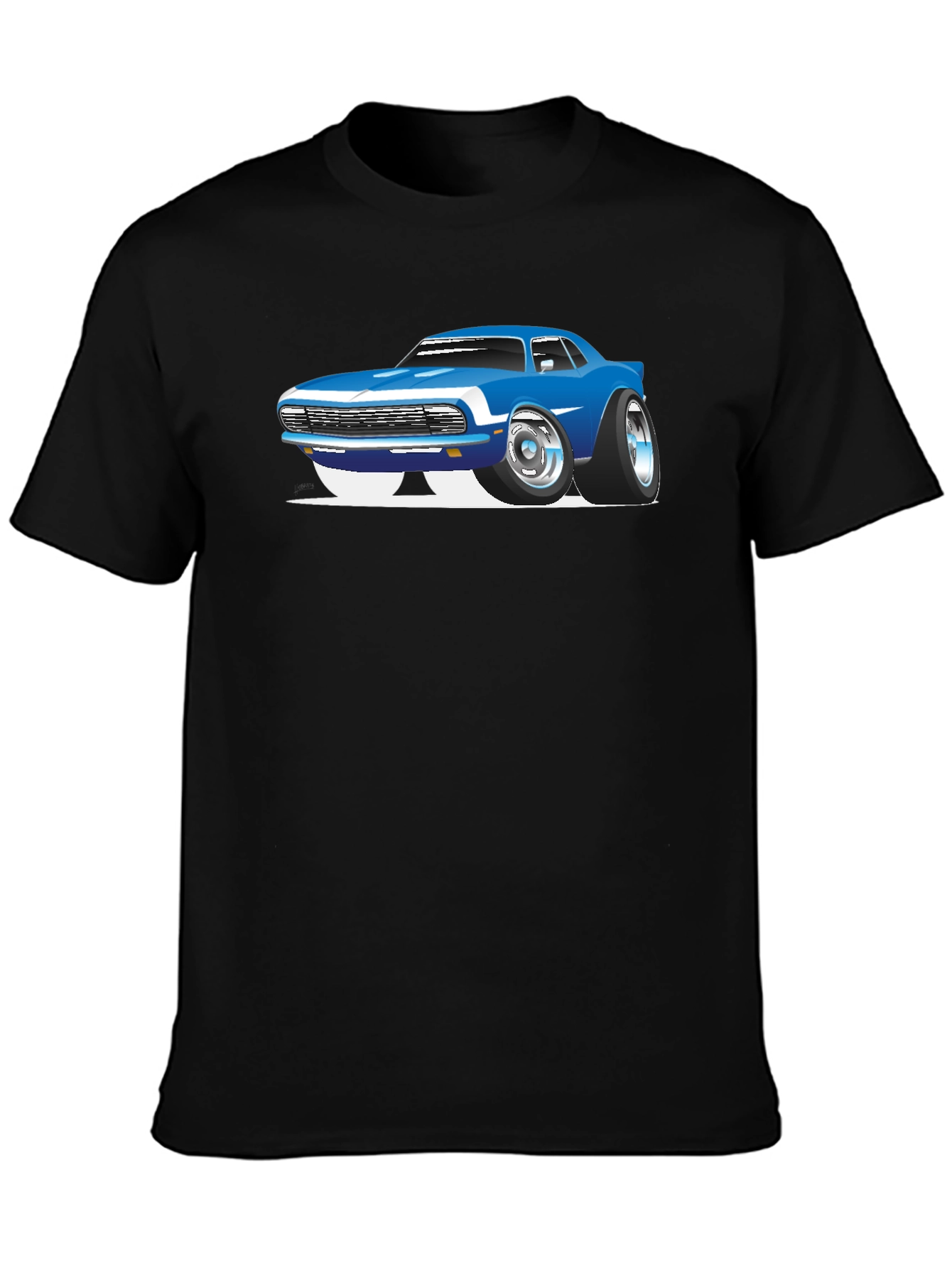 Cool Car Graphic Black T-Shirt