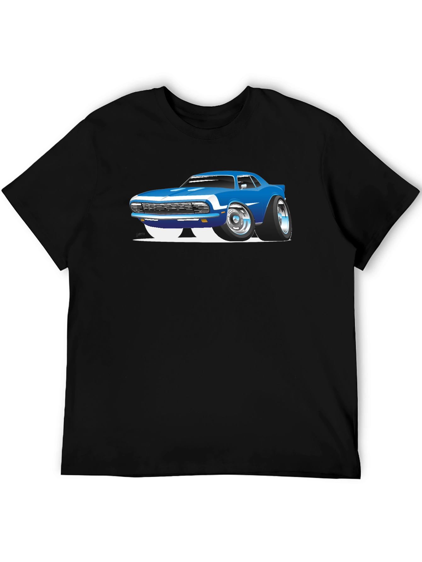 Cool Car Graphic Black T-Shirt