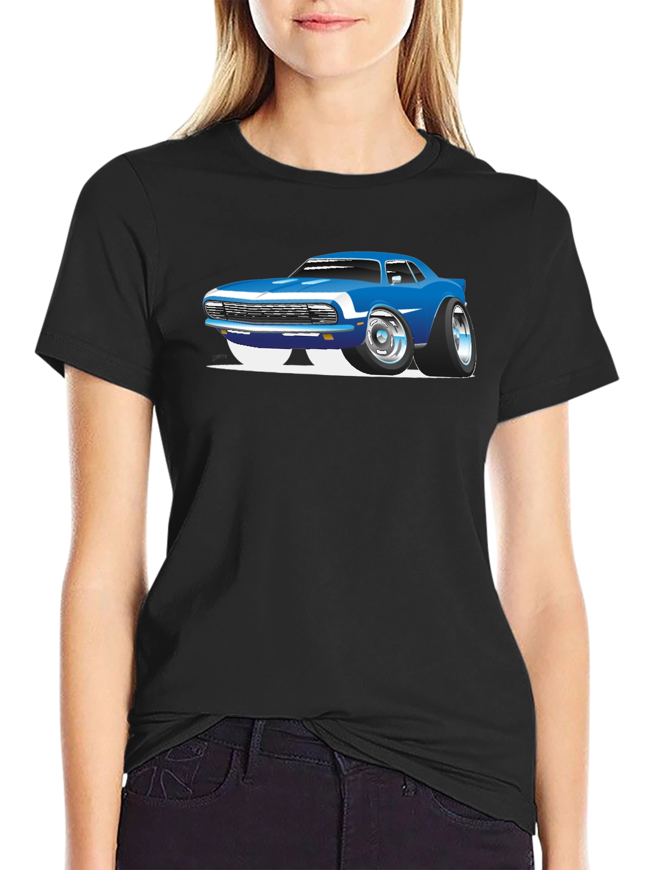 Cool Car Graphic Black T-Shirt
