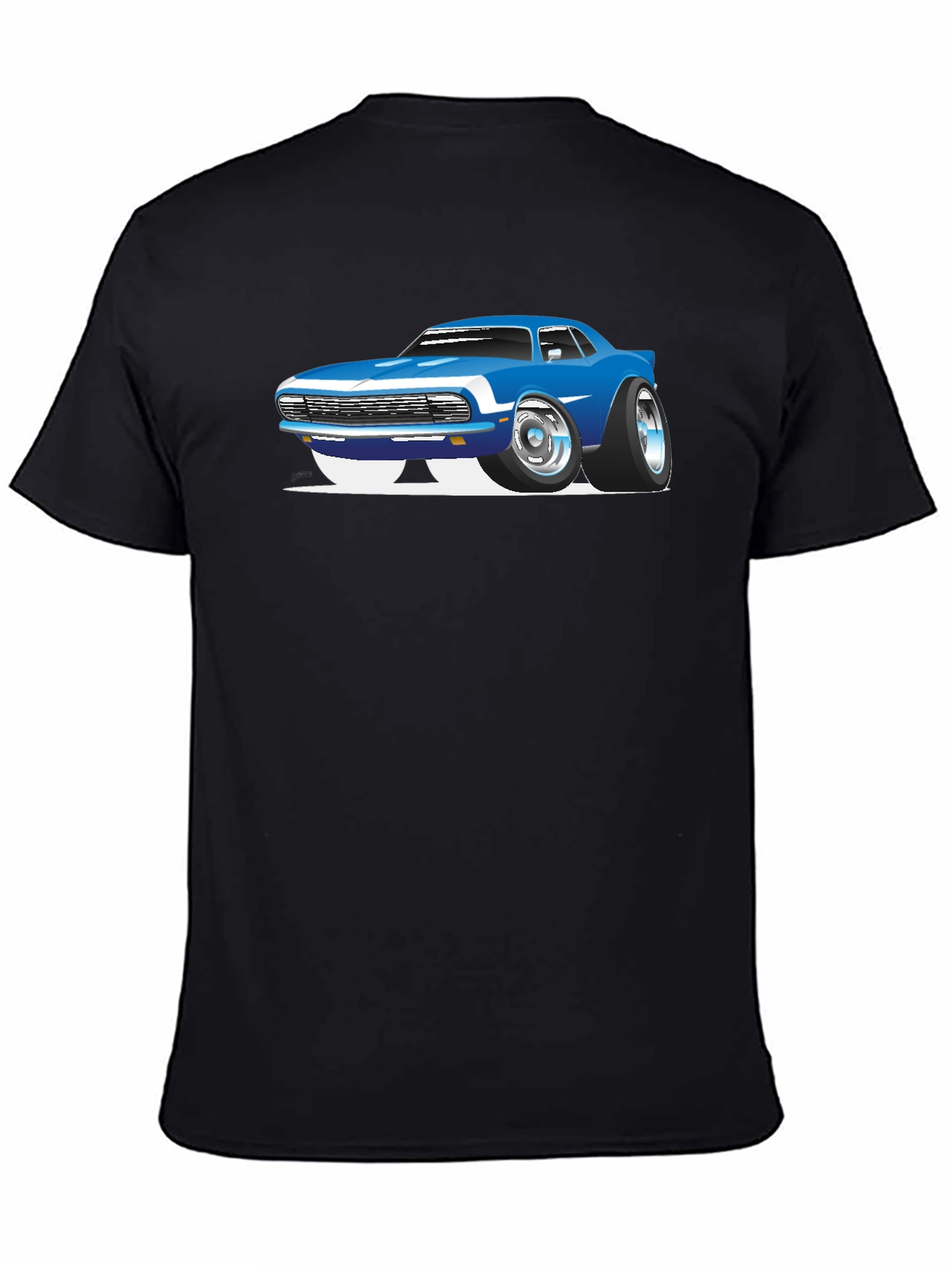 Cool Car Graphic Black T-Shirt