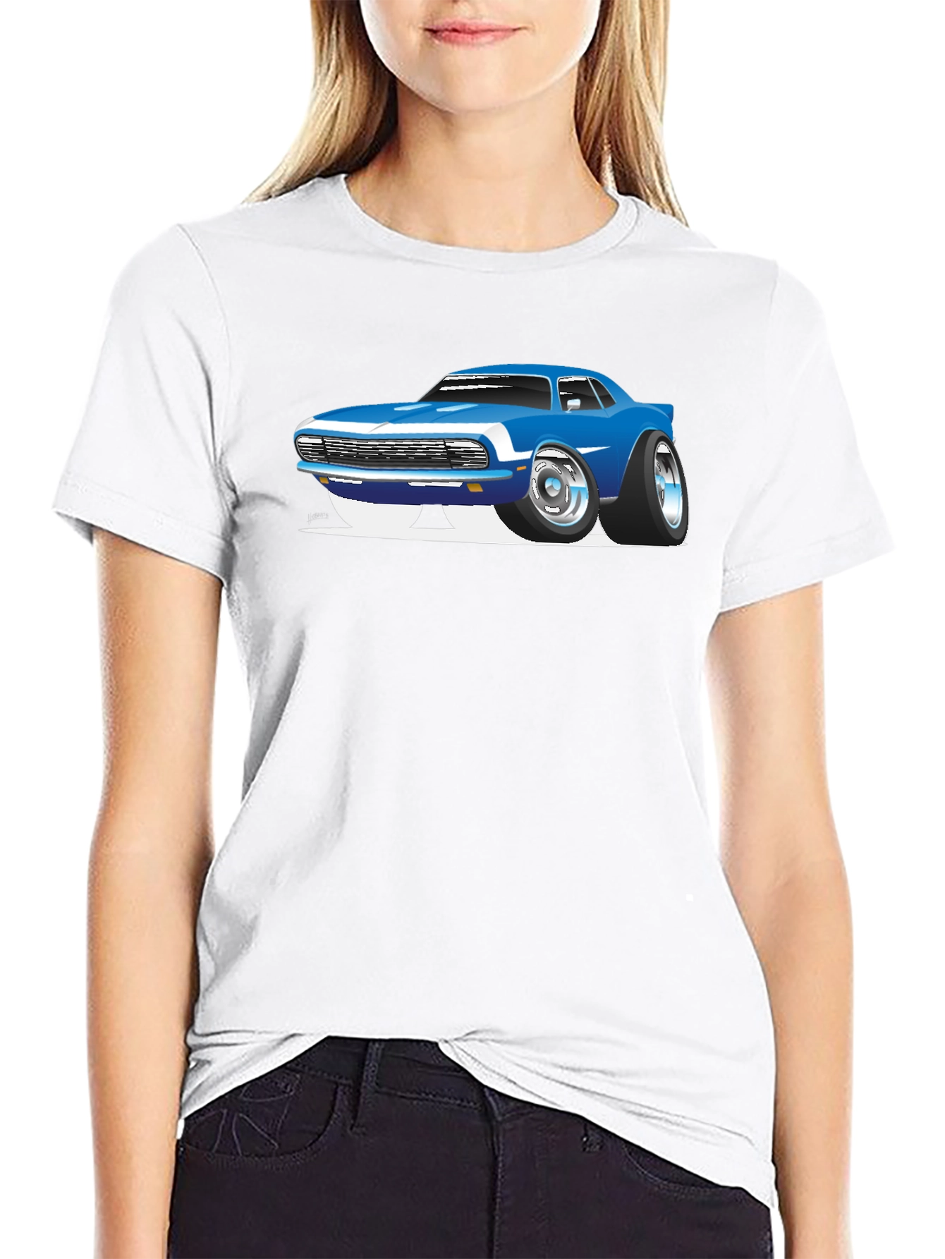 Cool Car Graphic Black T-Shirt