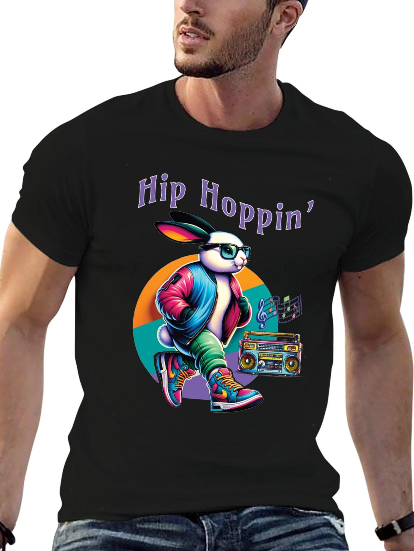 Hip Hoppin Rabbit Graphic Tee