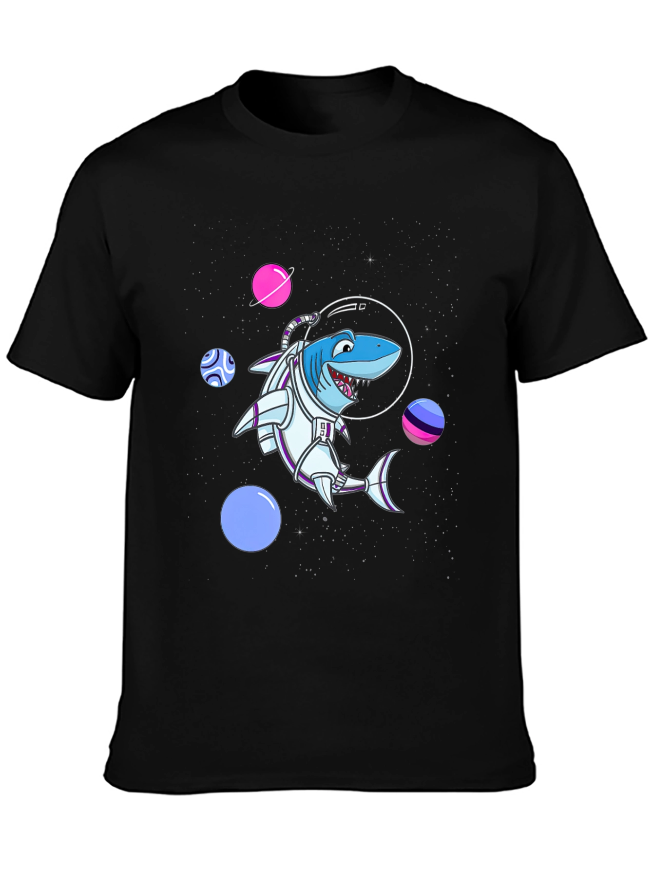 Shark Astronaut T-Shirt - Space Adventure Design