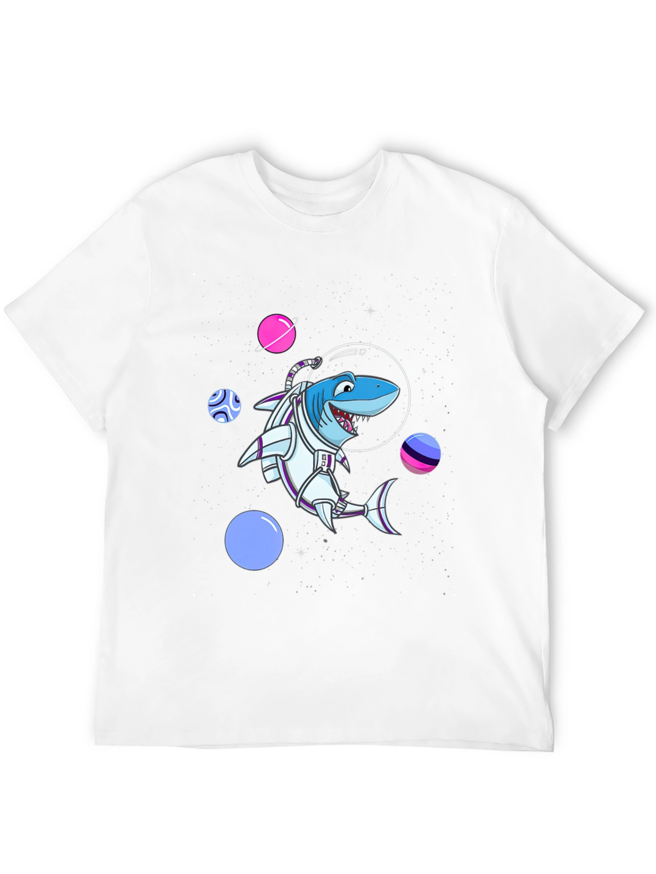 Shark Astronaut T-Shirt - Space Adventure Design