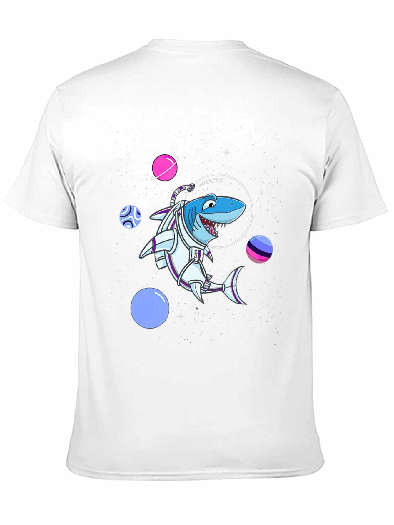 Shark Astronaut T-Shirt - Space Adventure Design