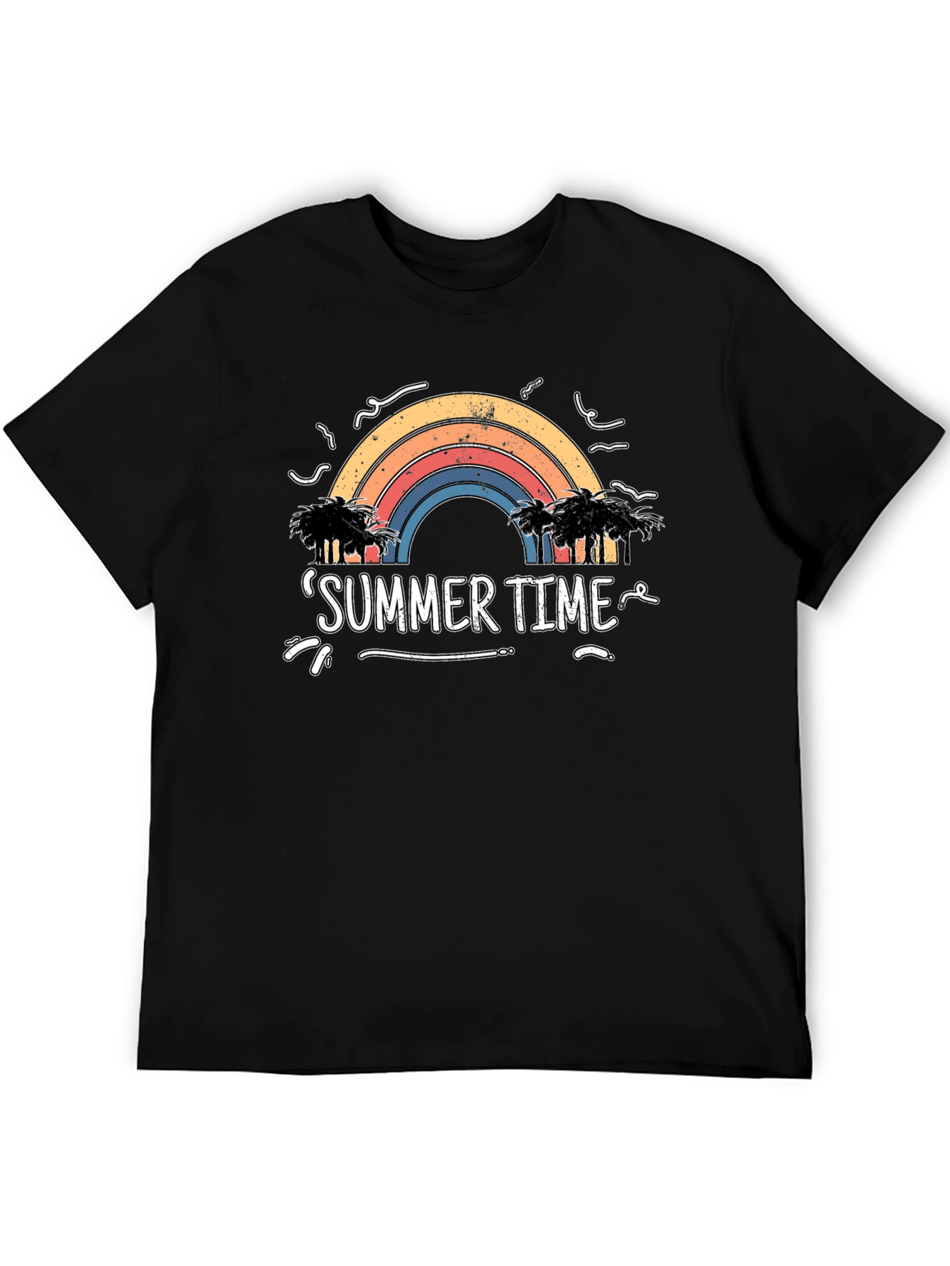 Summer Time Rainbow Palm Tree T-Shirt