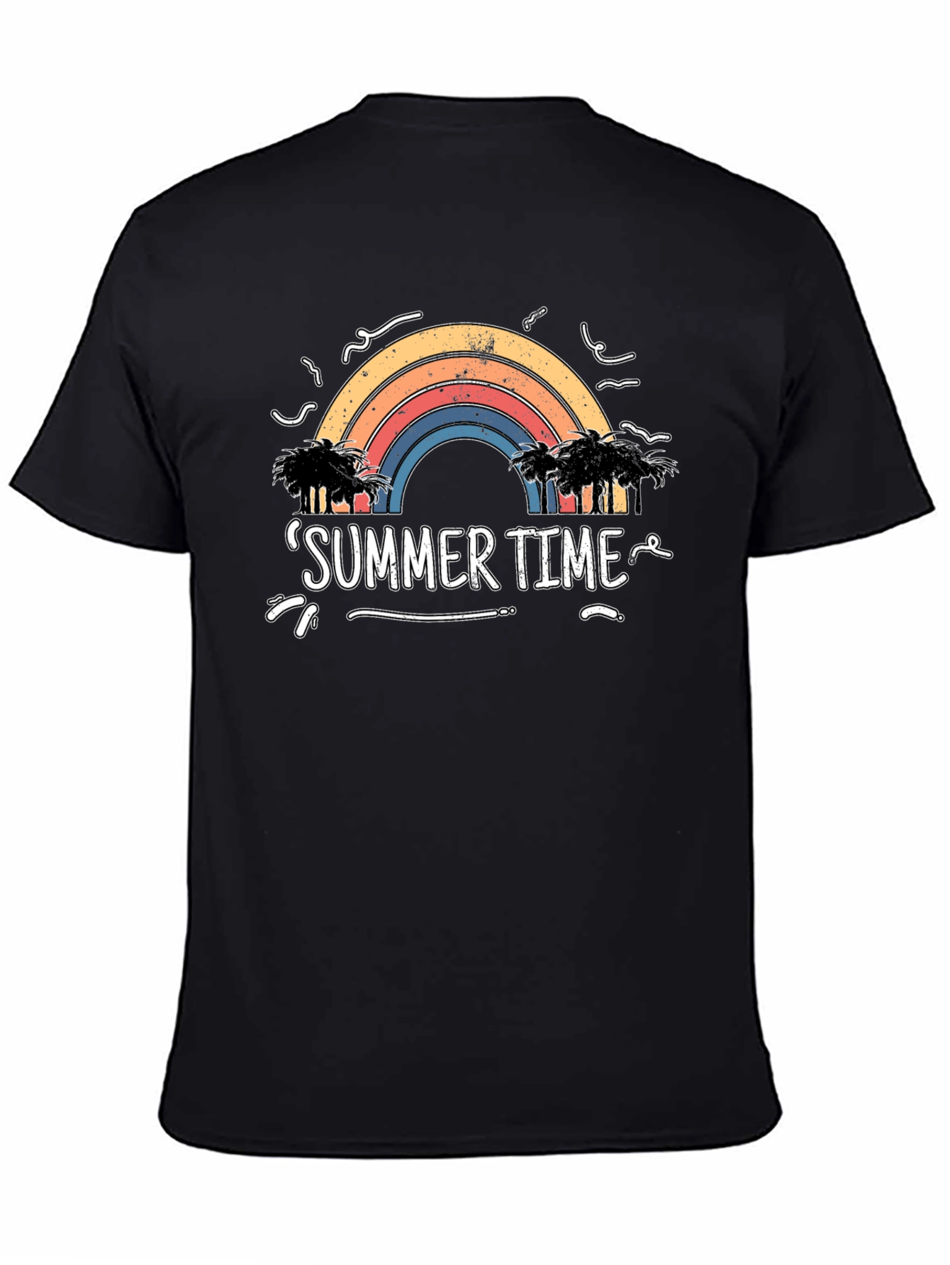 Summer Time Rainbow Palm Tree T-Shirt