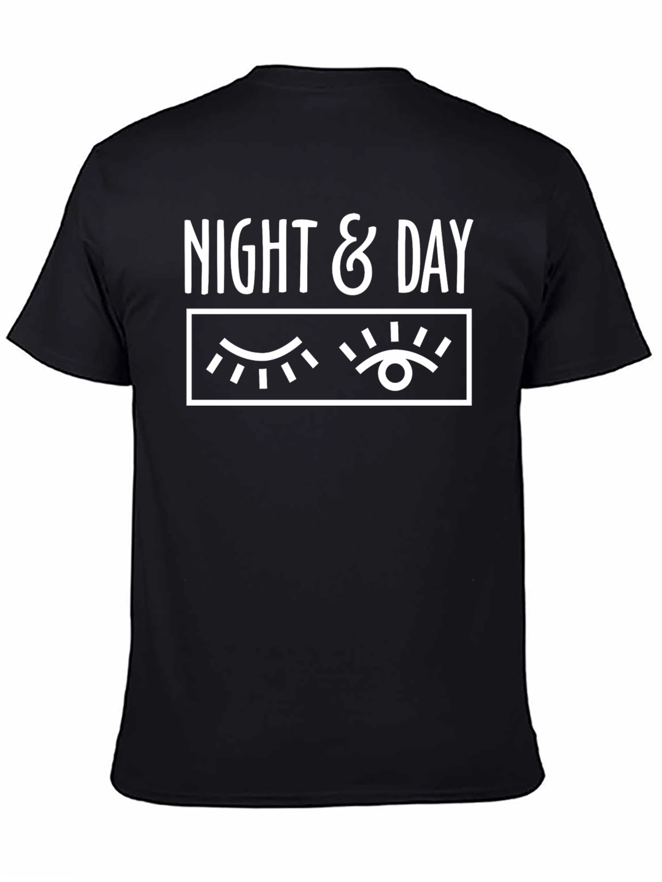 Night & Day Graphic T-Shirt - Black Cotton Tee