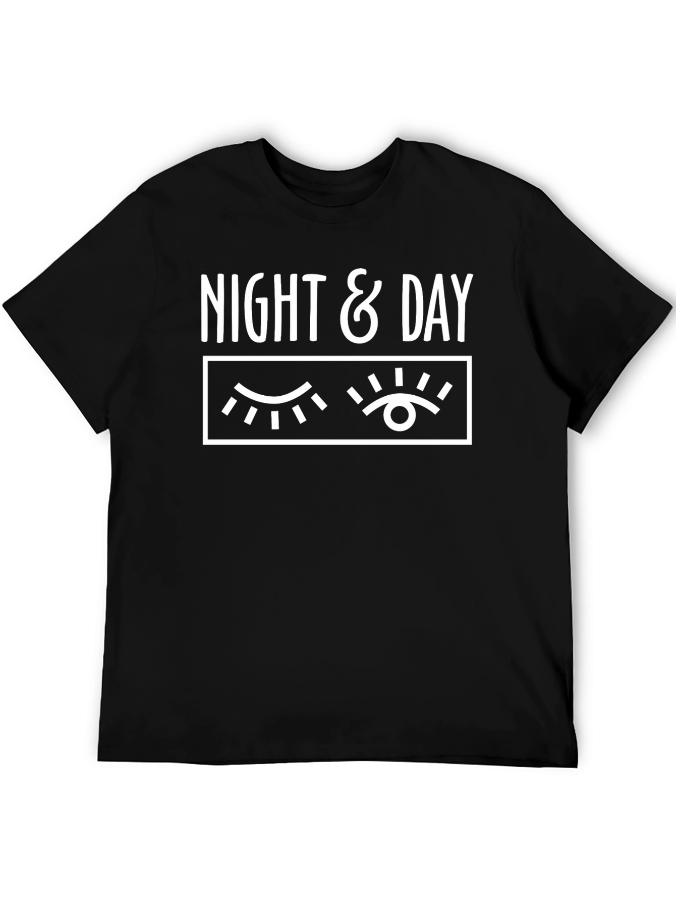 Night & Day Graphic T-Shirt - Black Cotton Tee