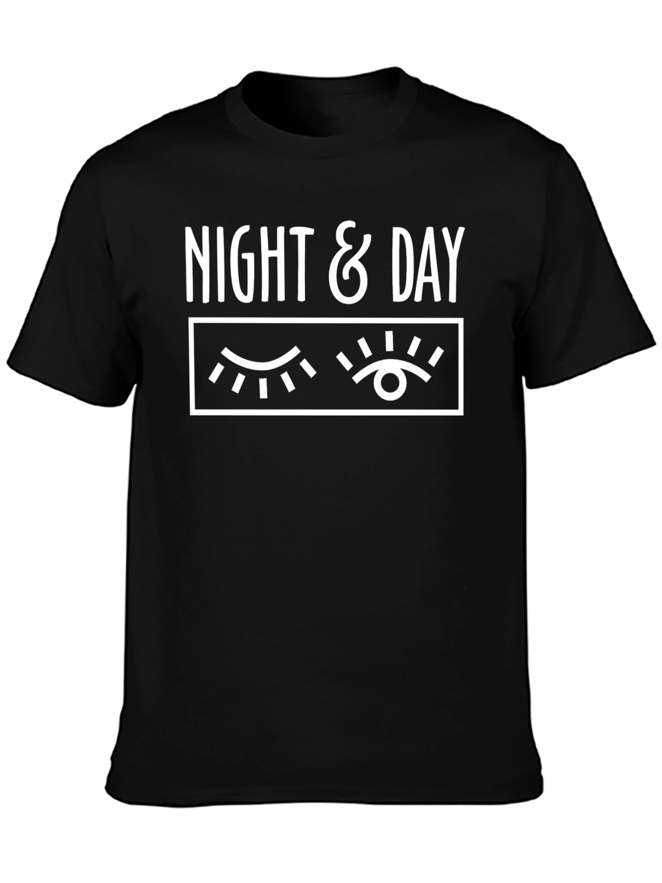 Night & Day Graphic T-Shirt - Black Cotton Tee