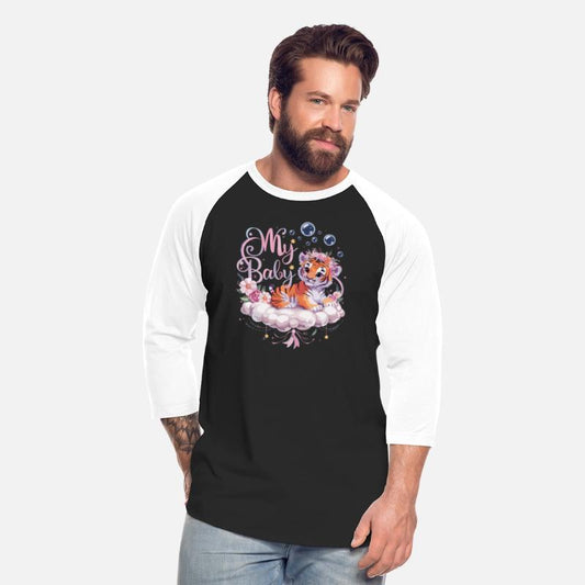 Adorable Baby Tiger Floral Cloud Dreamy Artwork