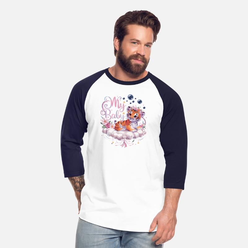 Adorable Baby Tiger Floral Cloud Dreamy Artwork