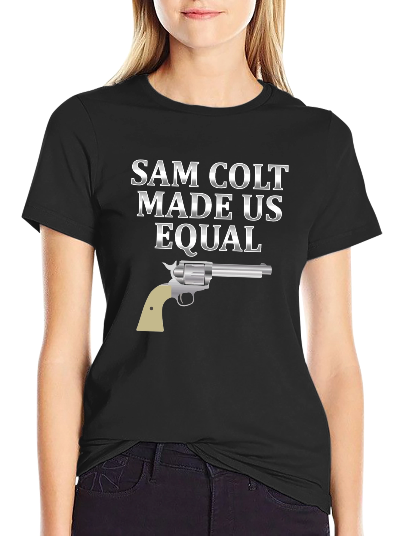 Sam Colt Made Us Equal T-Shirt - Black