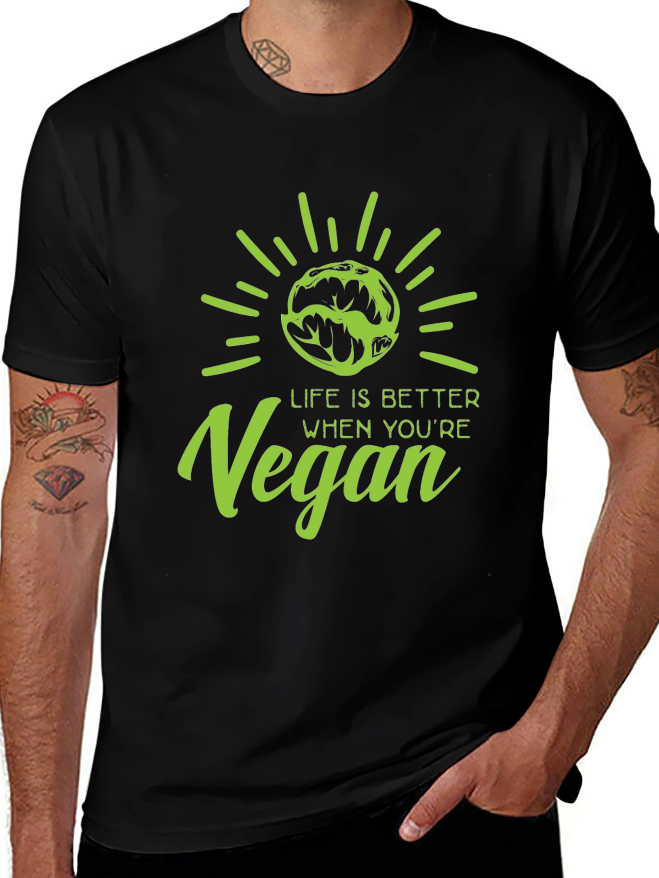 Vegan Life T-Shirt - Black