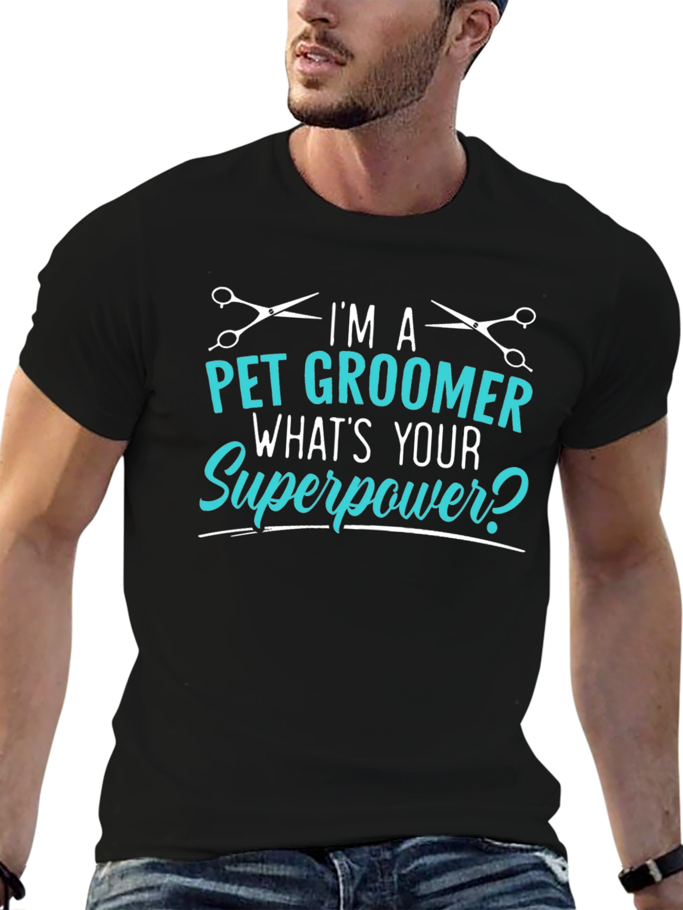 Pet Groomer Superpower T-Shirt - Black