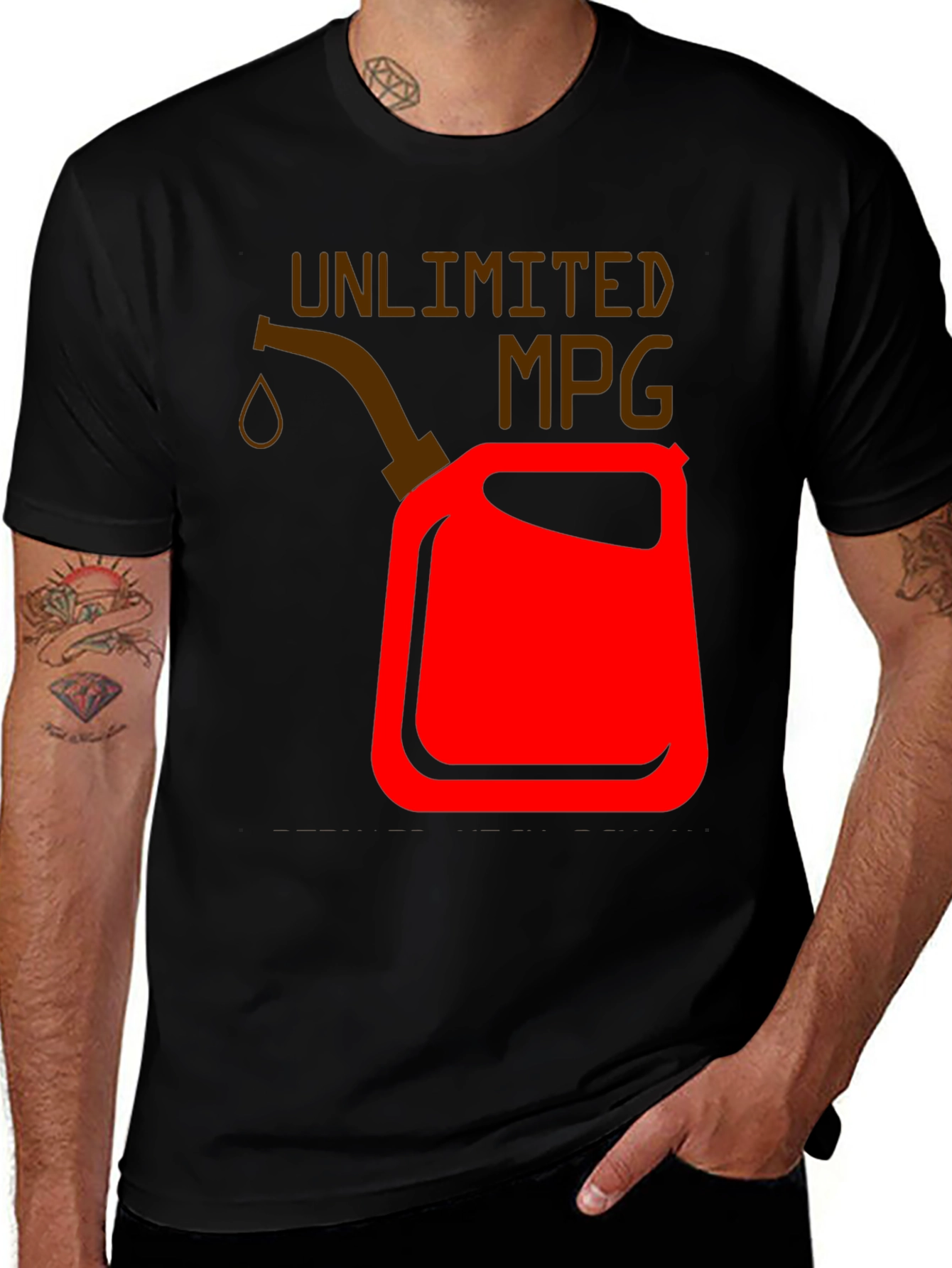 Unlimited MPG Graphic Tee - Black