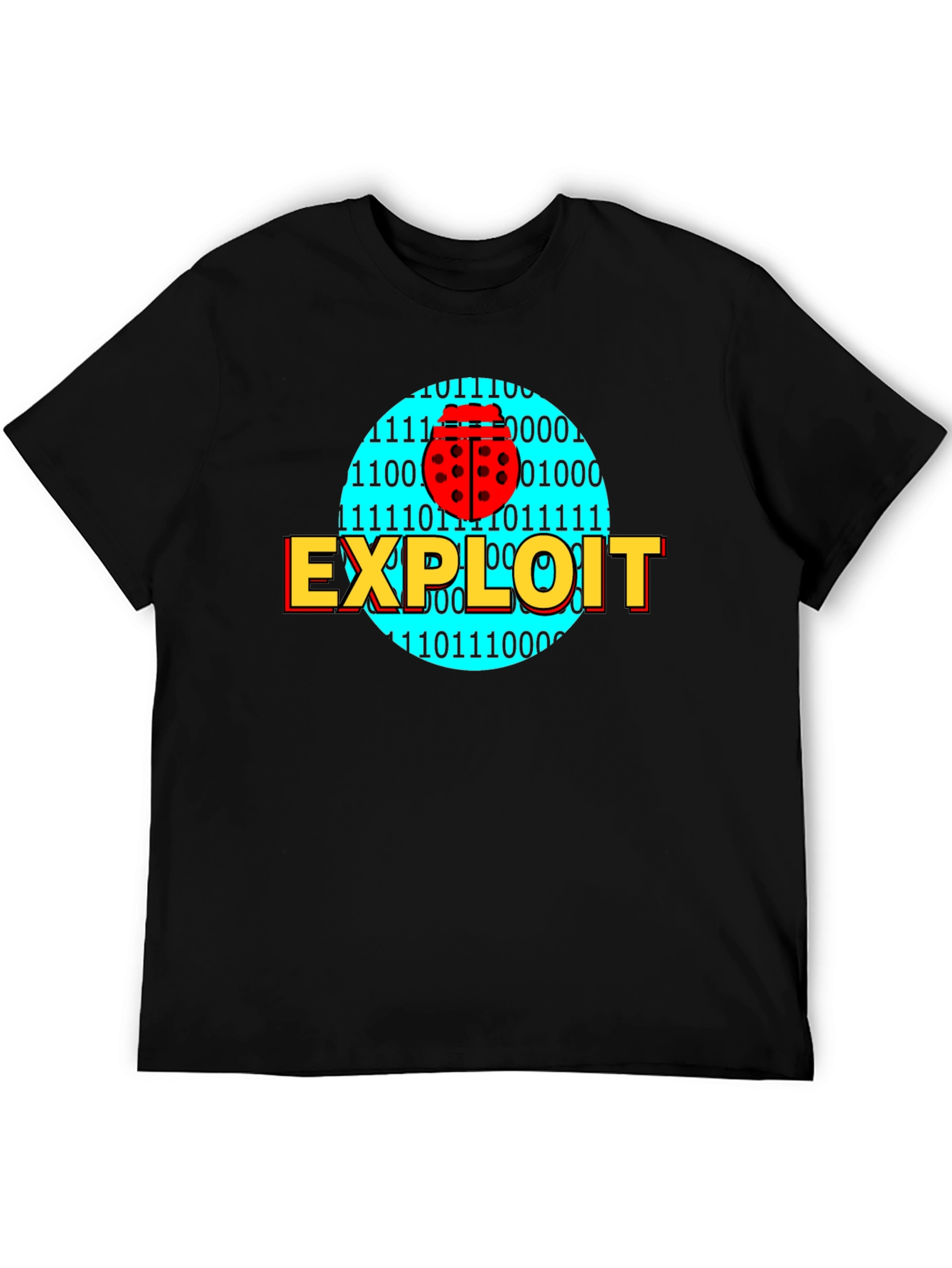 Hacker Exploit Bug Binary Code T-Shirt