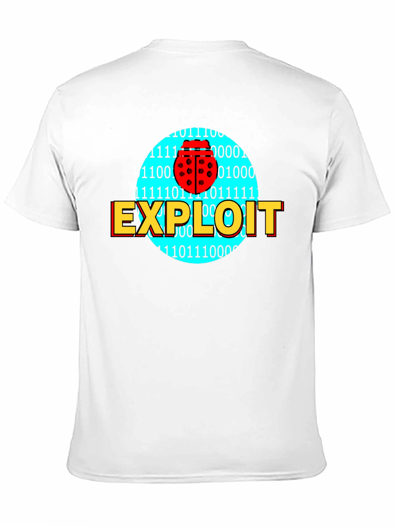 Hacker Exploit Bug Binary Code T-Shirt