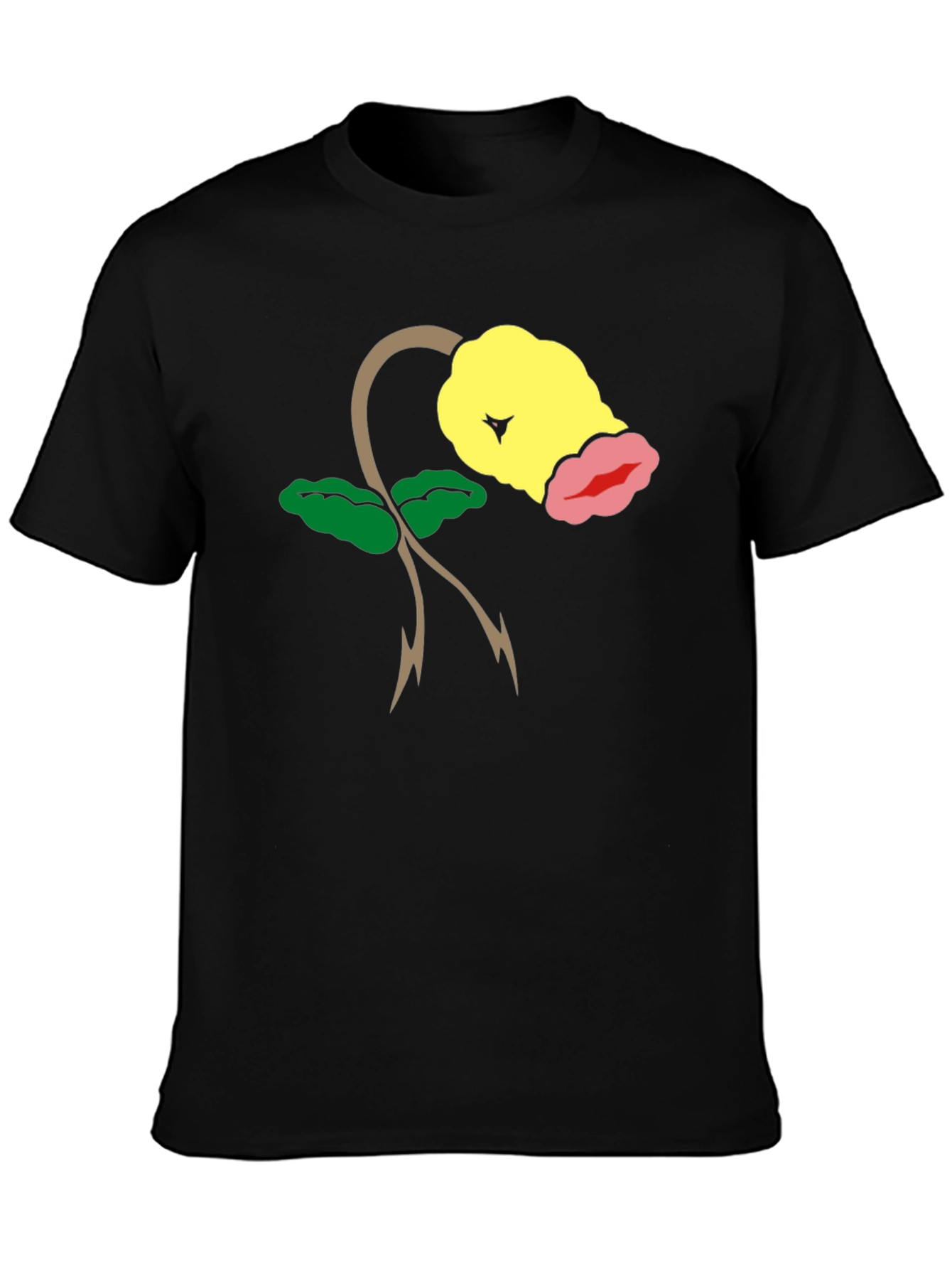 Bellsprout Pokemon Black T-Shirt