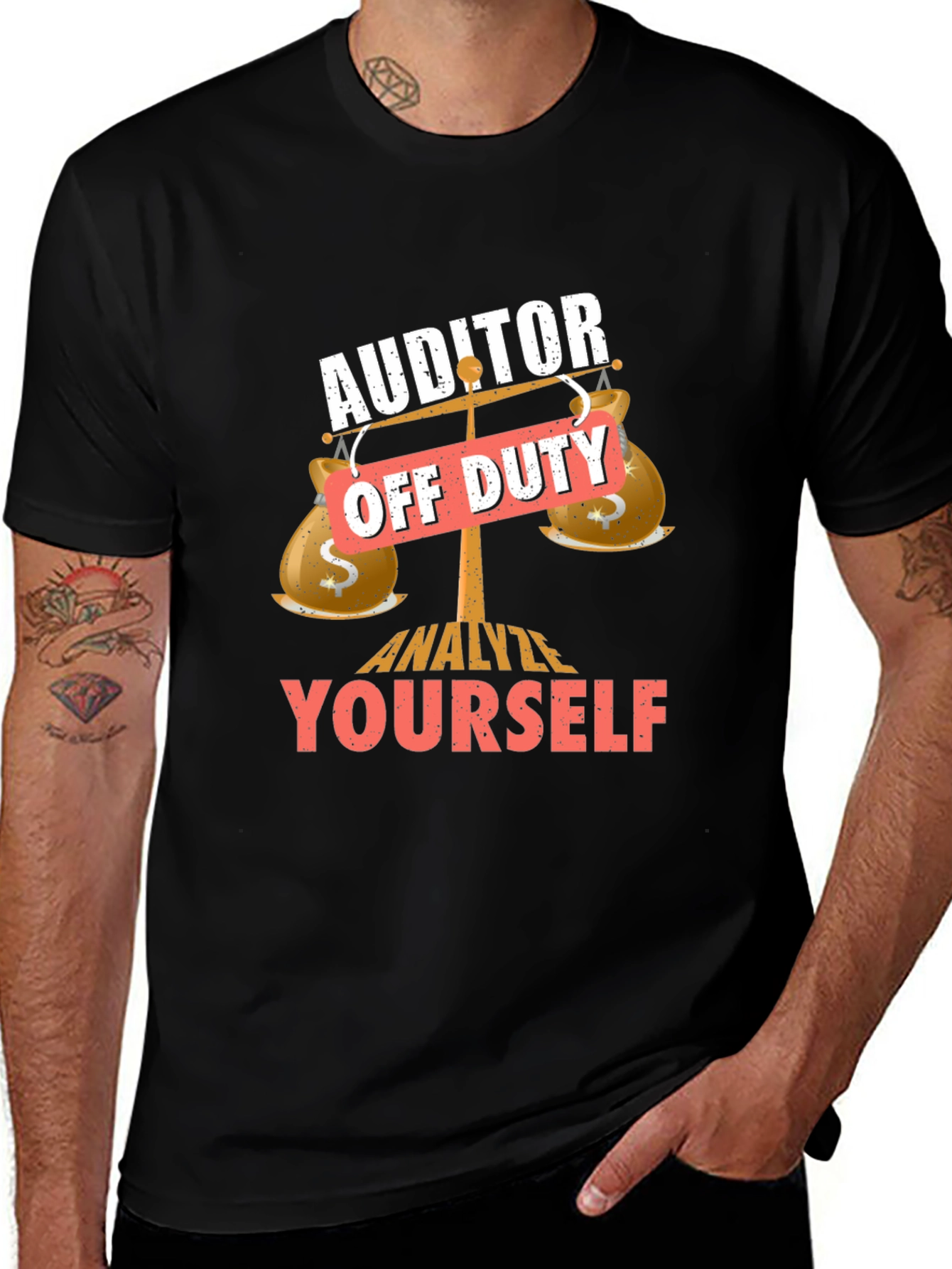 Auditor Off Duty Novelty T-Shirt