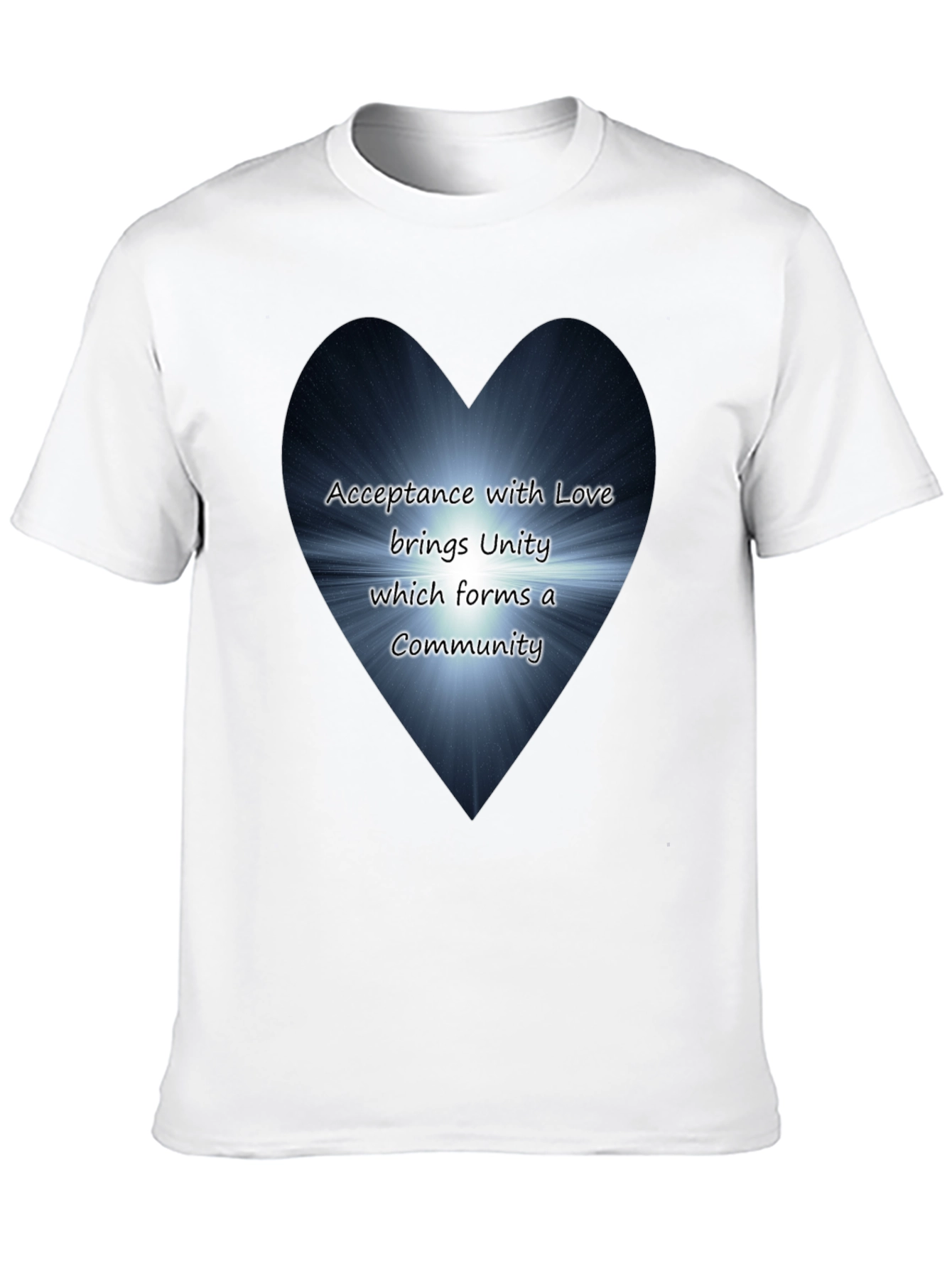 Love & Unity Heart Graphic T-Shirt - Acceptance Community