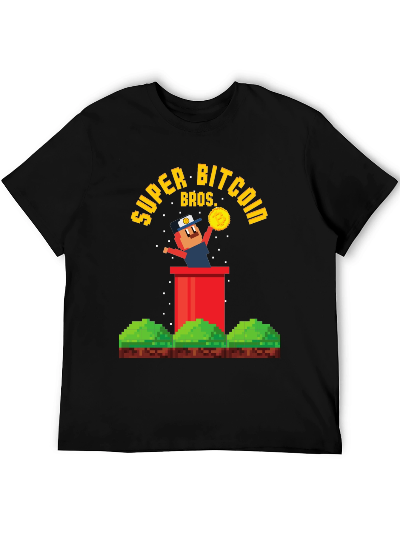 Super Bitcoin Bros T-Shirt - Crypto Gamer Tee