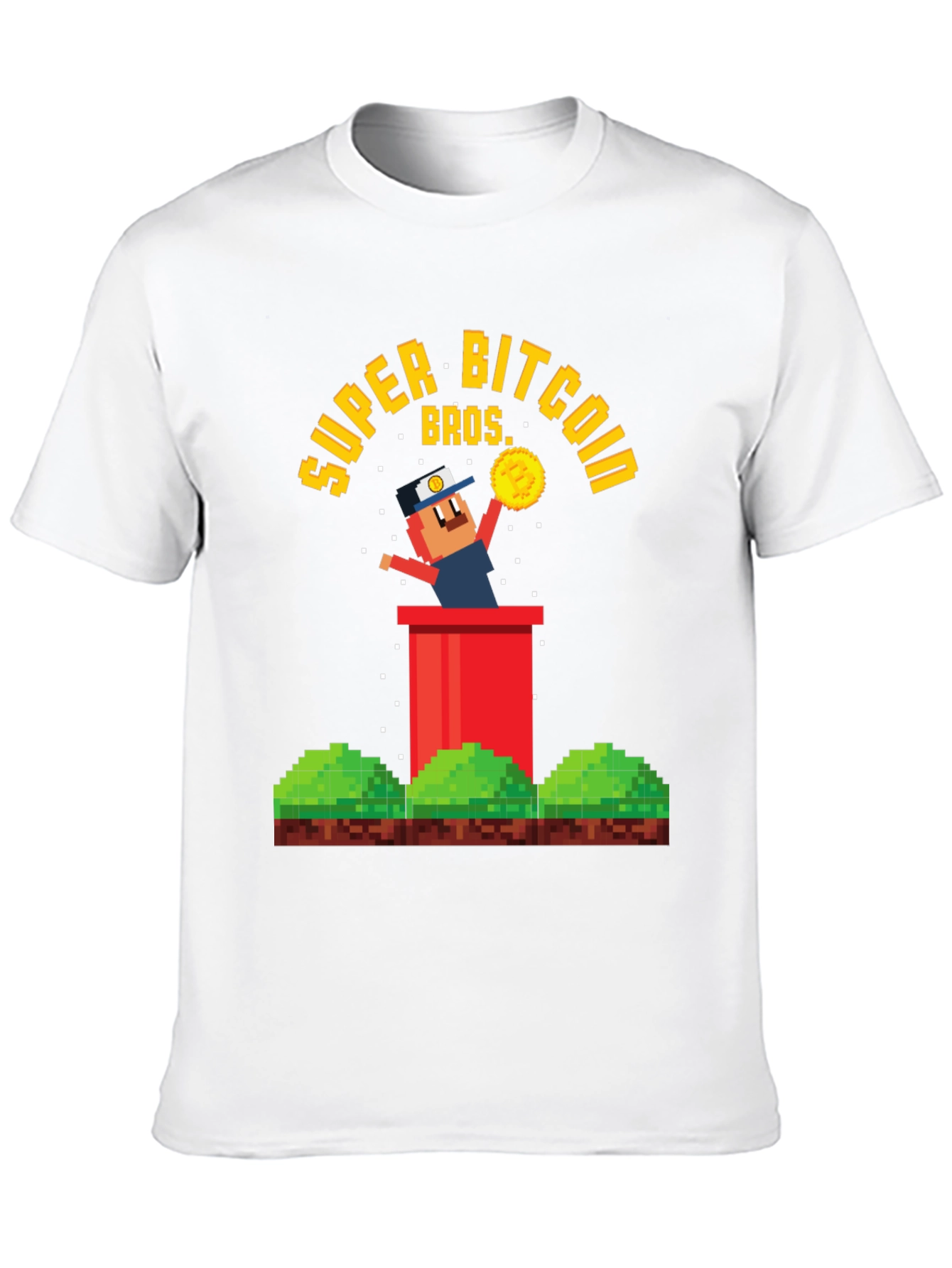 Super Bitcoin Bros T-Shirt - Crypto Gamer Tee