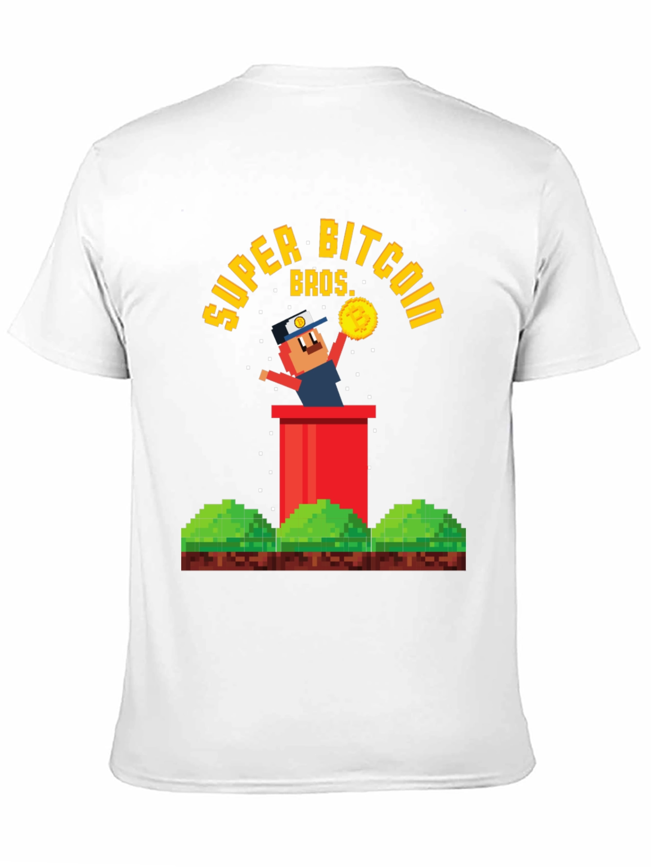 Super Bitcoin Bros T-Shirt - Crypto Gamer Tee