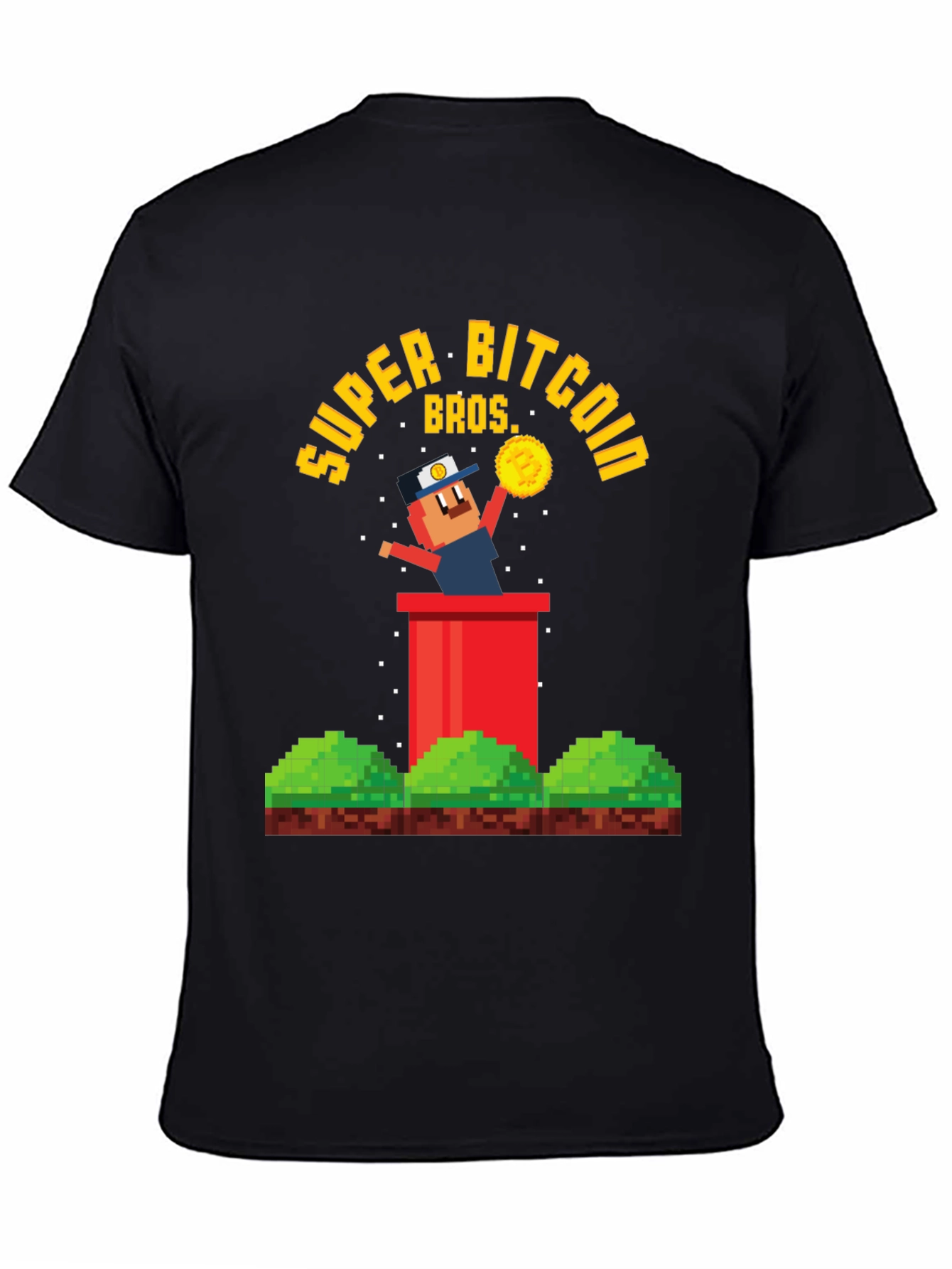 Super Bitcoin Bros T-Shirt - Crypto Gamer Tee