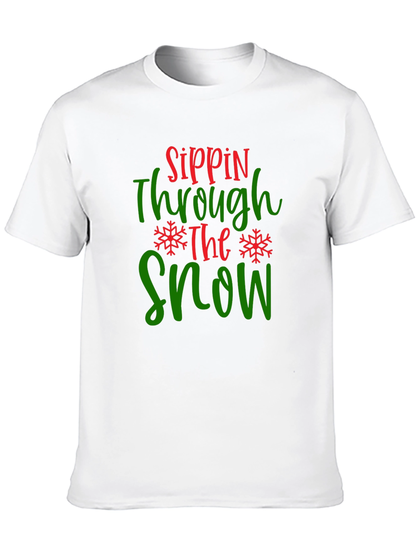 Sippin Through The Snow Graphic Tee