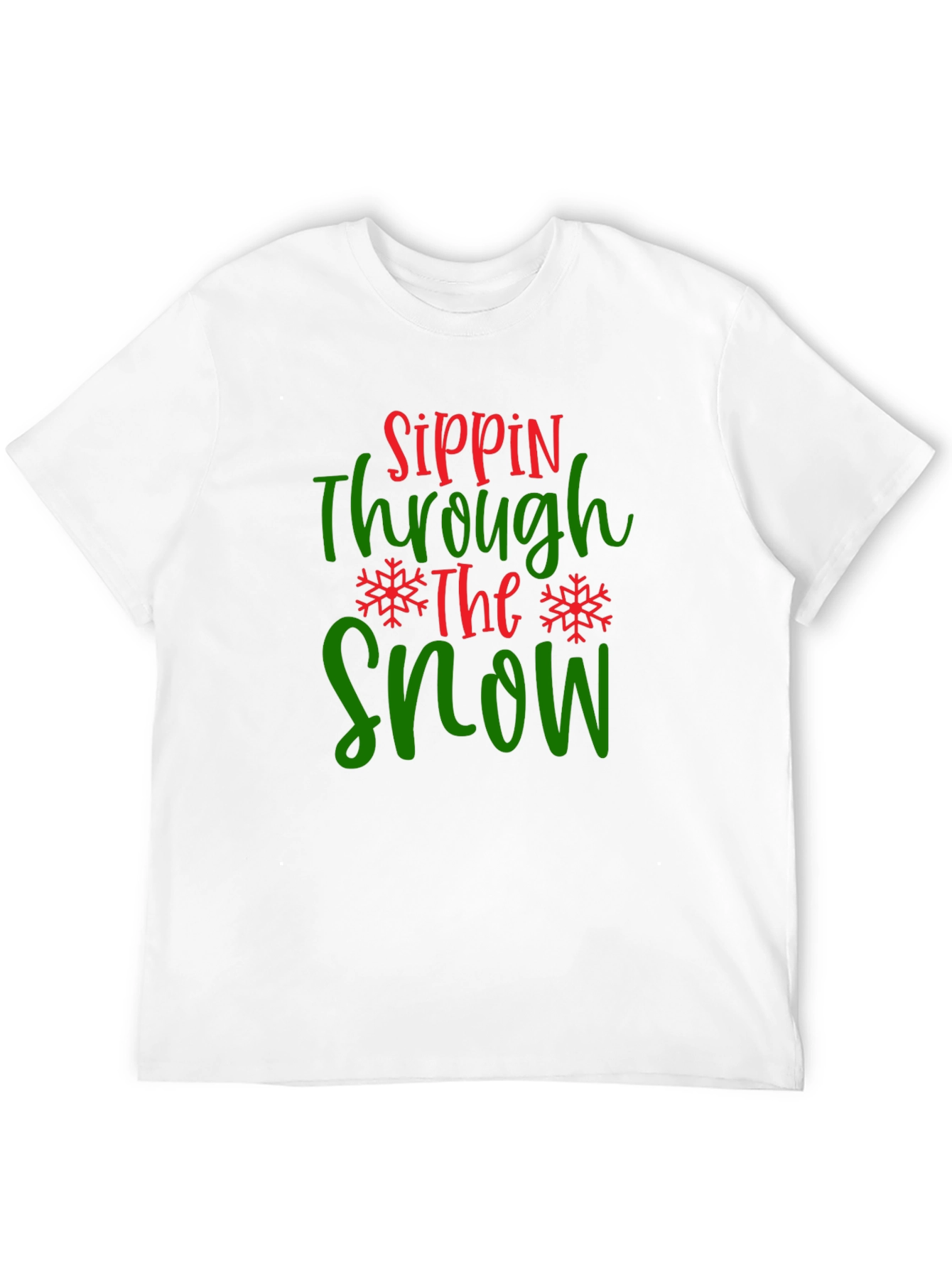 Sippin Through The Snow Graphic Tee