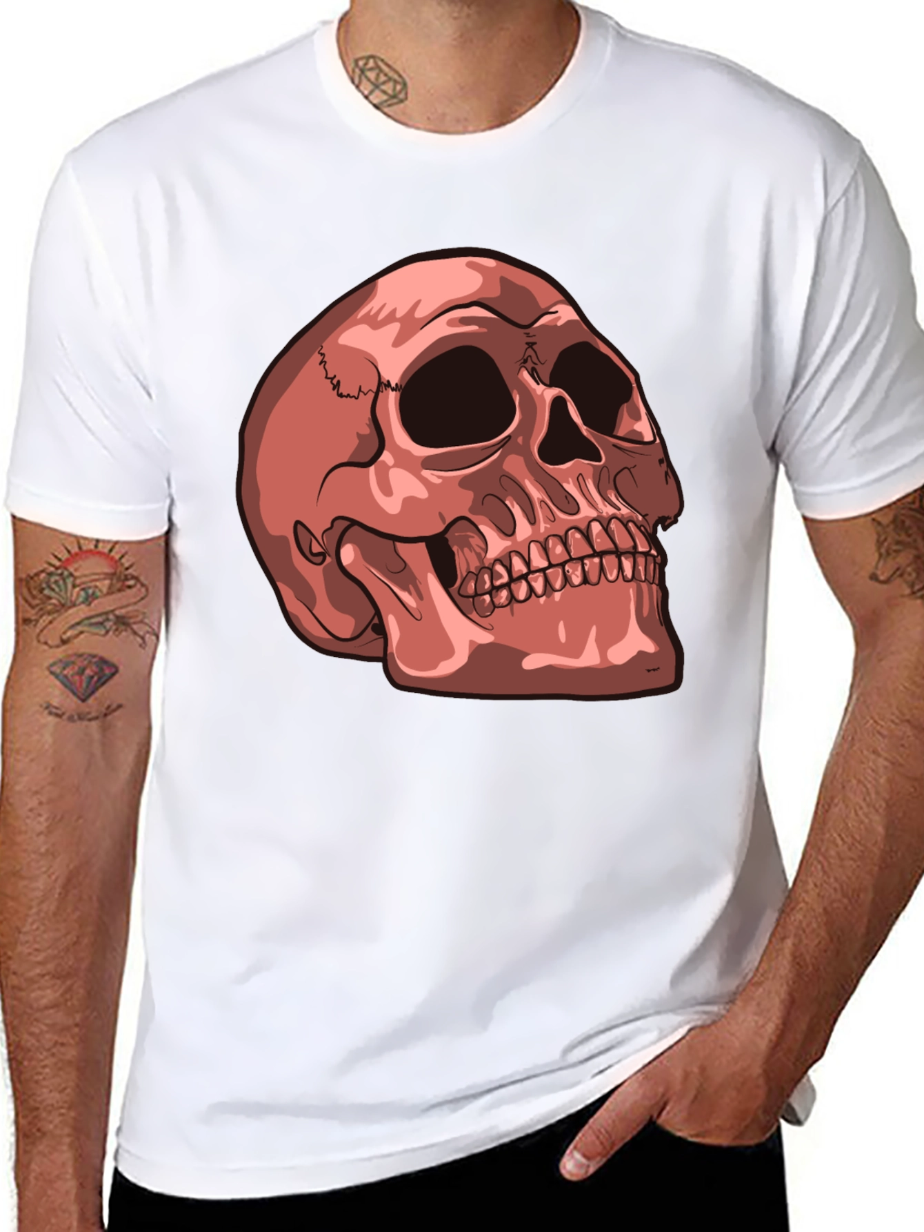 Skull Graphic Tee - Mens Black T-Shirt