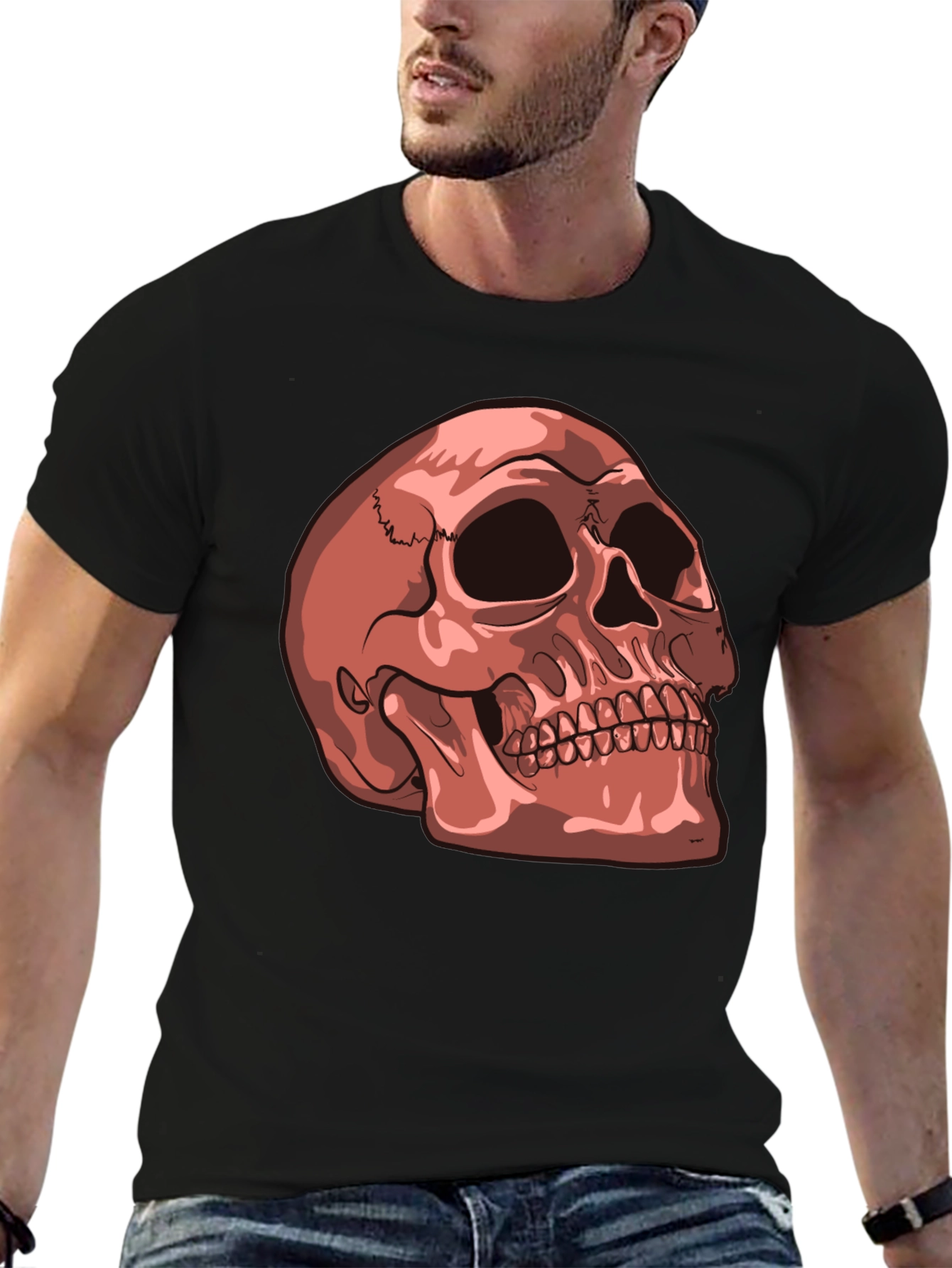 Skull Graphic Tee - Mens Black T-Shirt