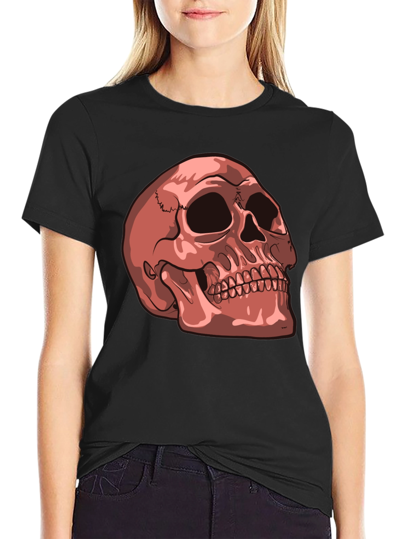 Skull Graphic Tee - Mens Black T-Shirt