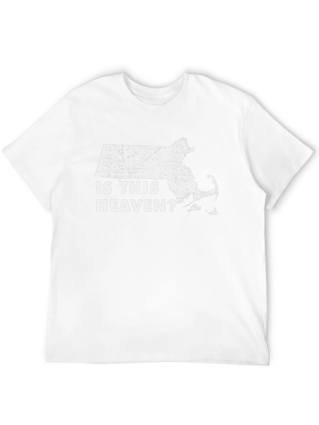 Massachusetts Heaven Graphic Tee - Black Cotton Shirt
