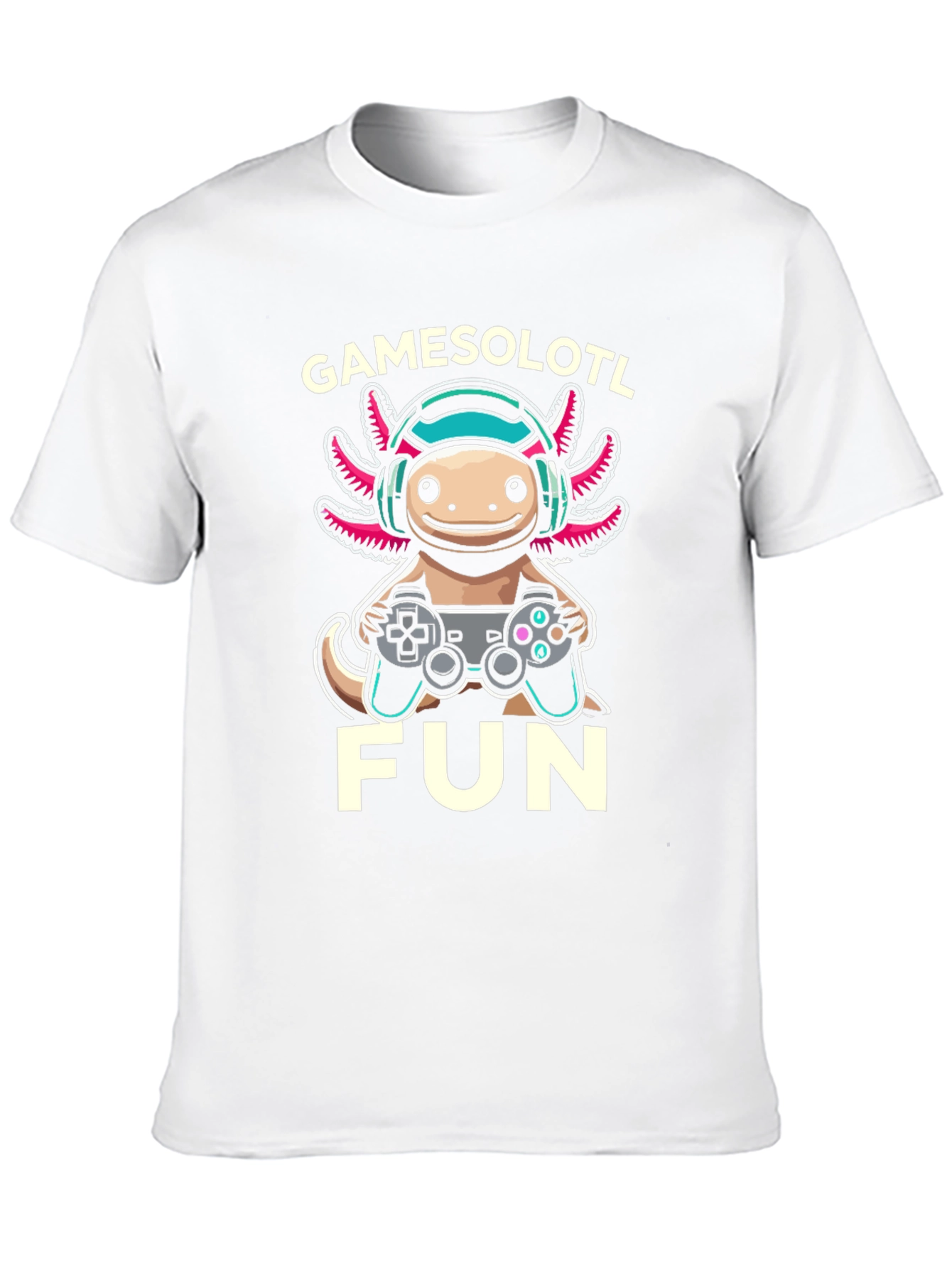 Gamesolotl Fun Gaming Axolotl T-Shirt