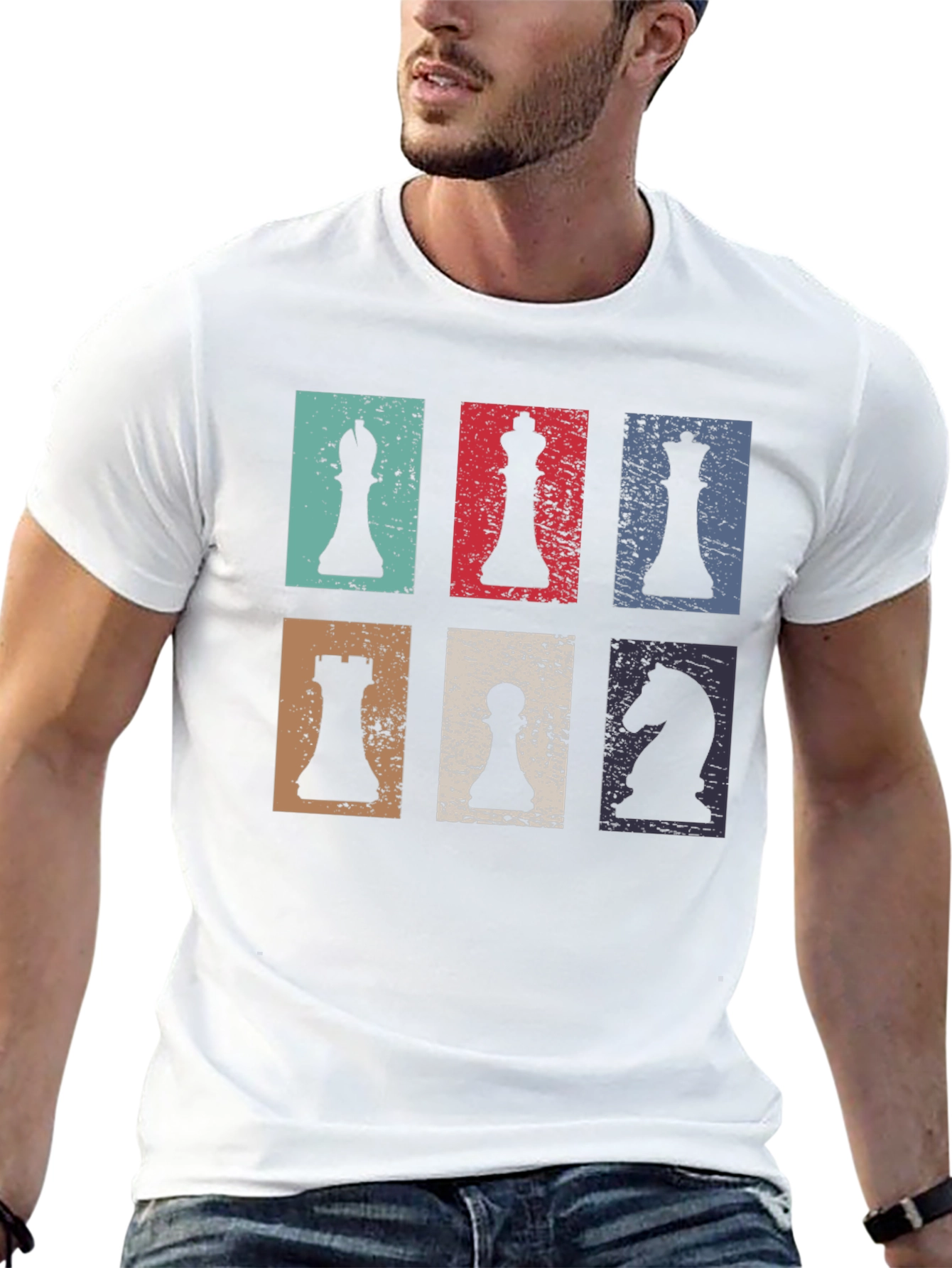 Chess Piece Retro T-Shirt