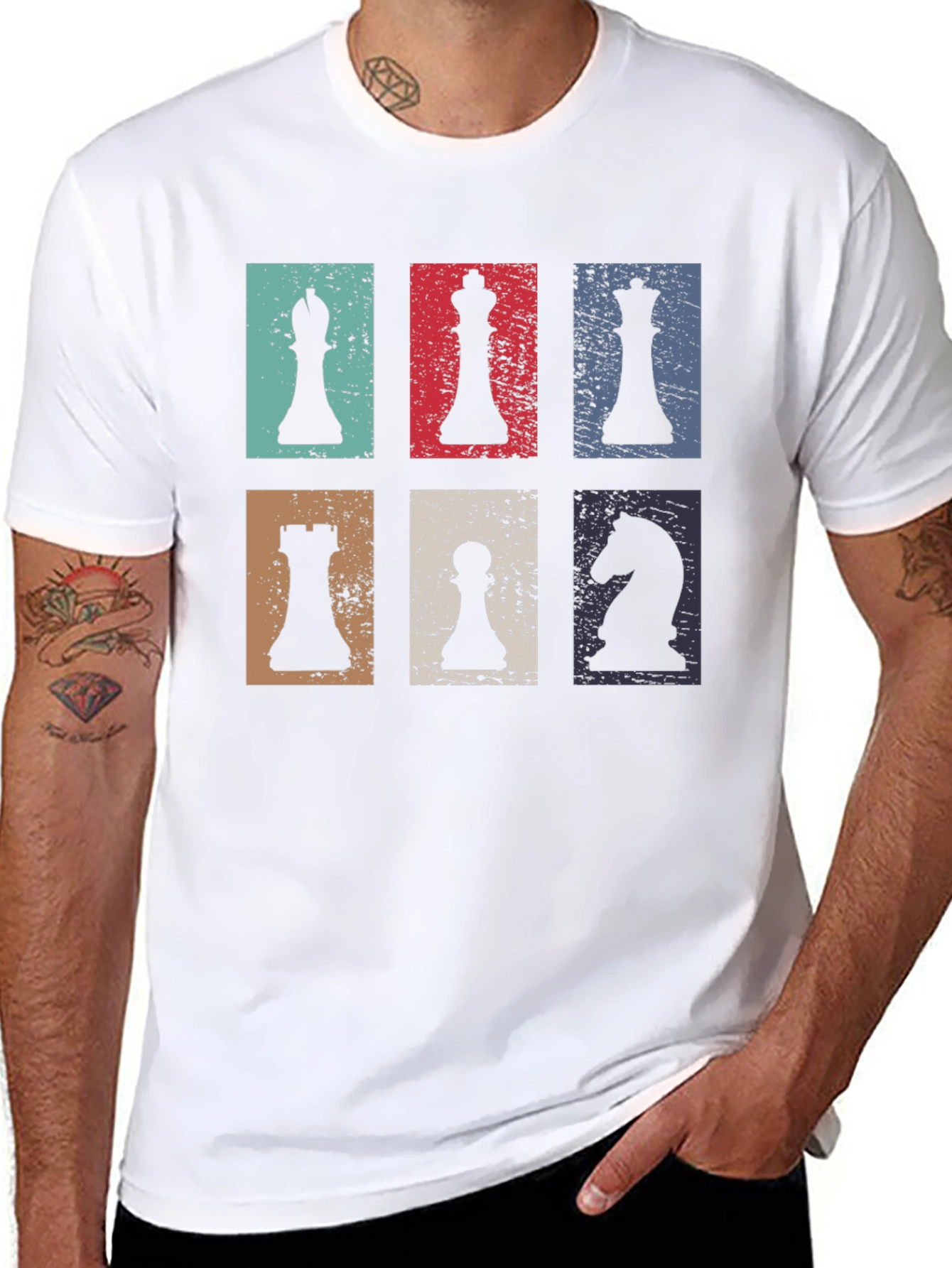 Chess Piece Retro T-Shirt