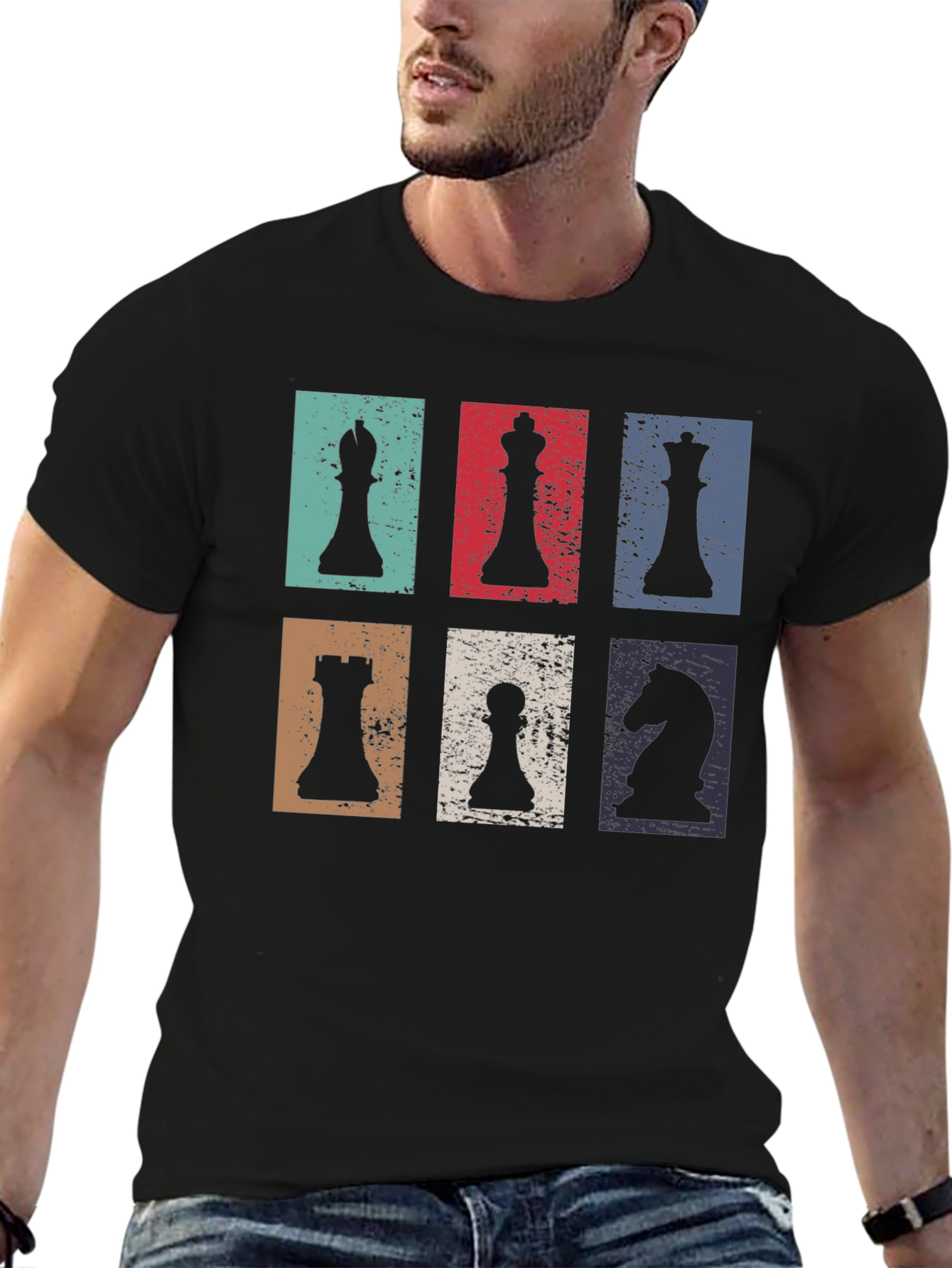 Chess Piece Retro T-Shirt